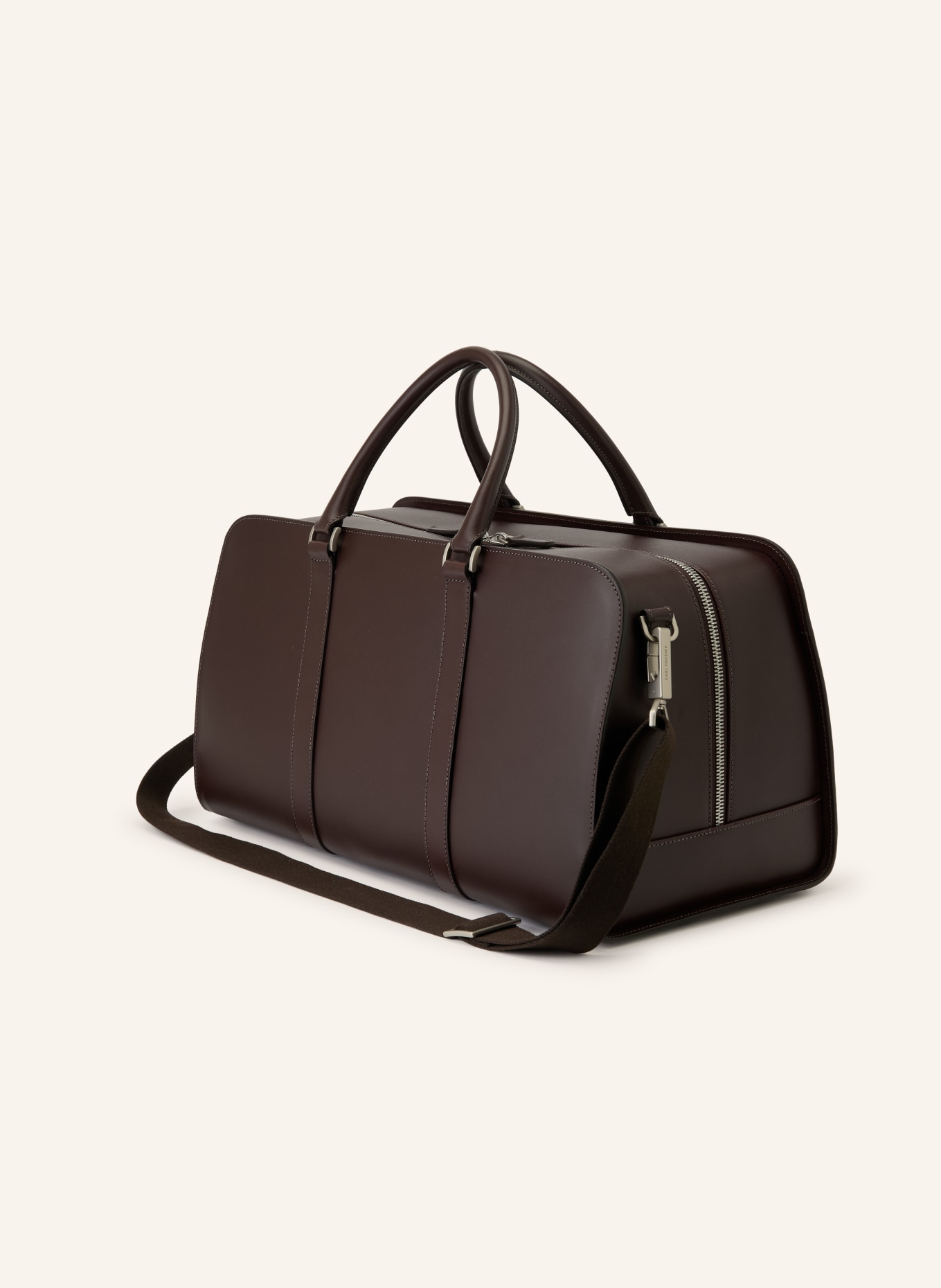 CARL FRIEDRIK Weekender PALISSY: DUNKELBRAUN / SILBER