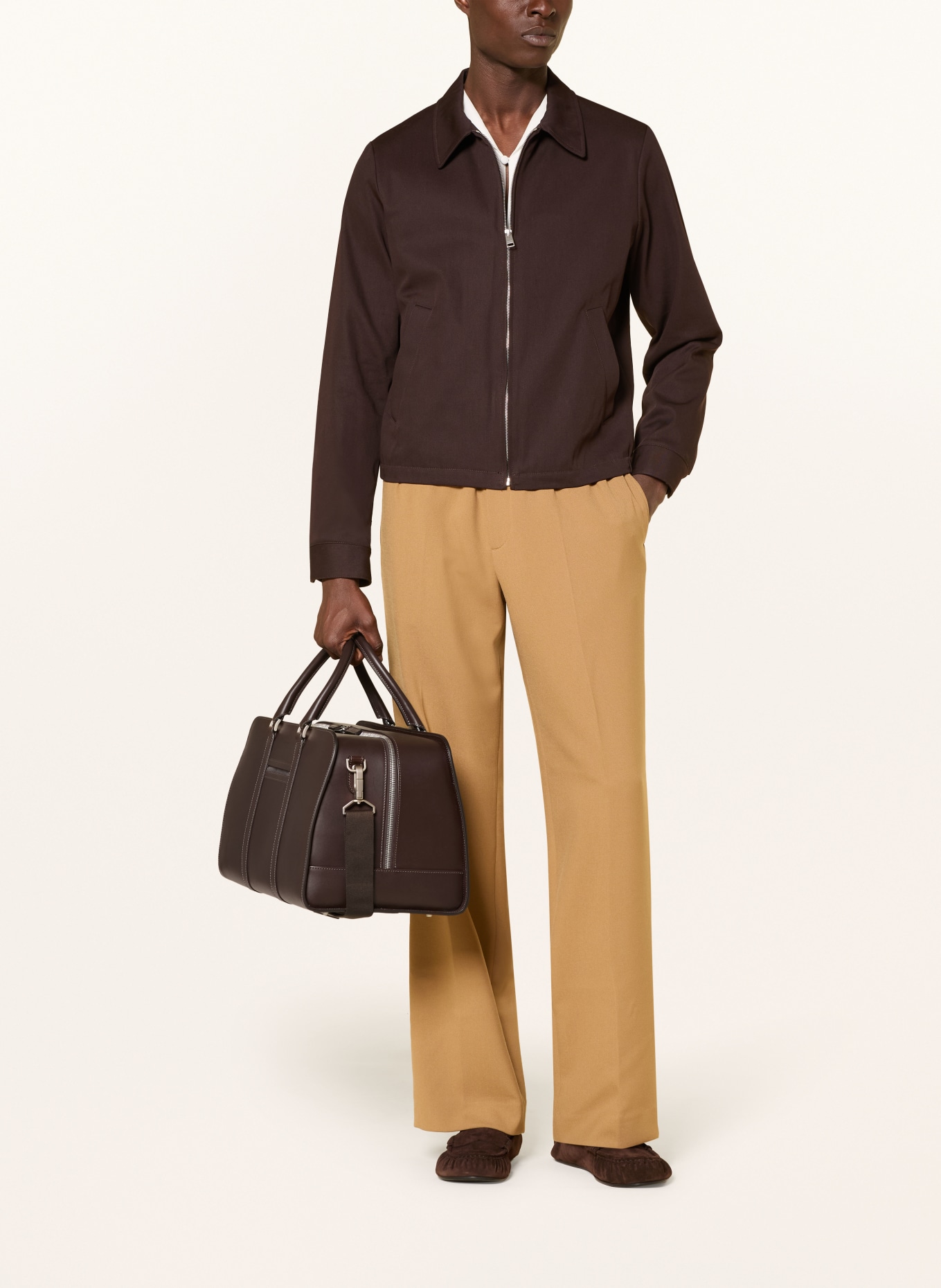 CARL FRIEDRIK Weekender PALISSY: DUNKELBRAUN / SILBER