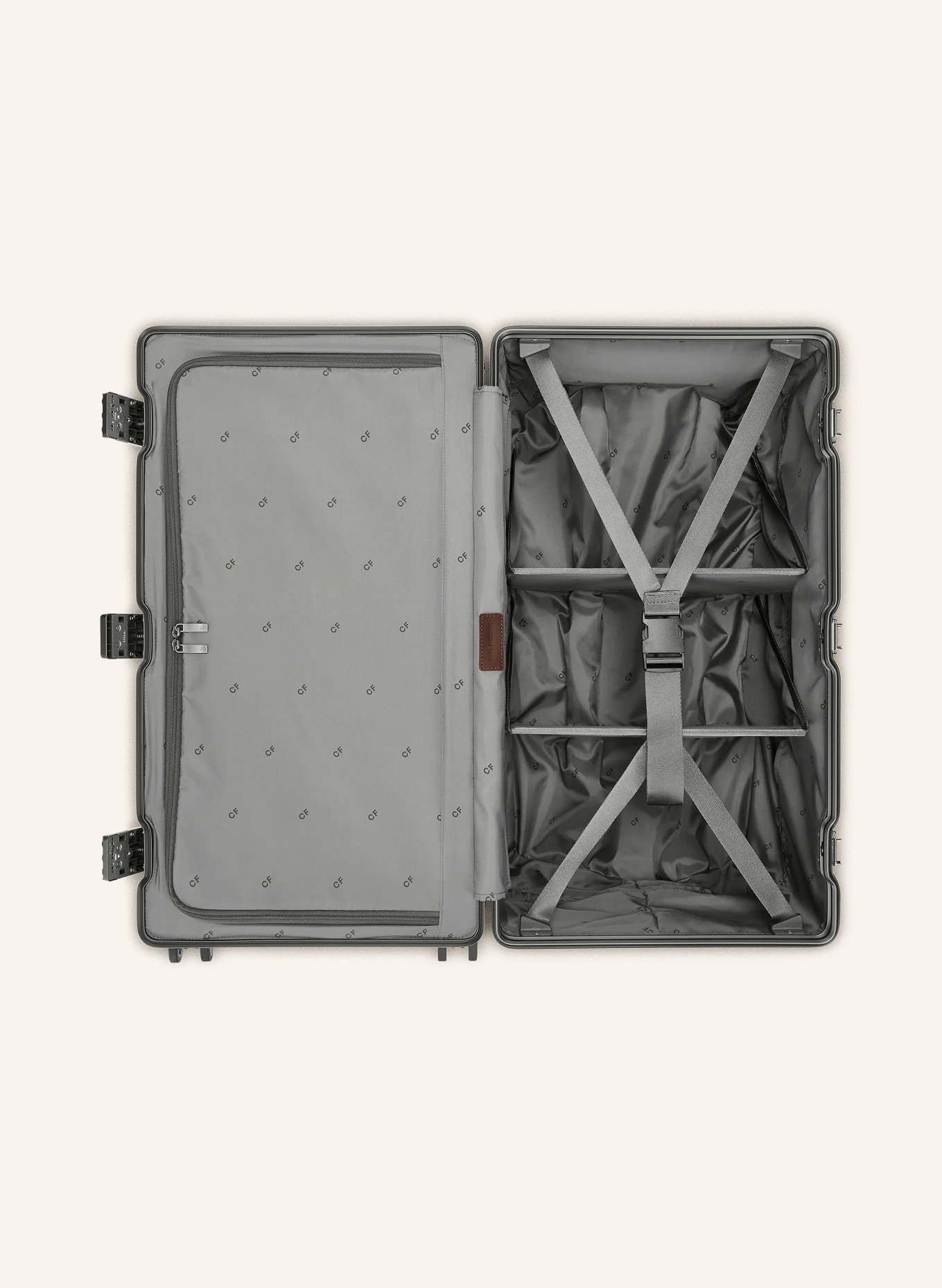 CARL FRIEDRIK Trolley THE TRUNK: DUNKELGRAU / DUNKELBRAUN