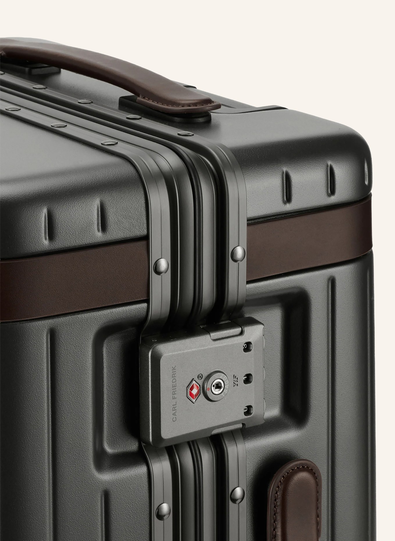 CARL FRIEDRIK Trolley THE CARRY-ON: DUNKELGRAU / DUNKELBRAUN