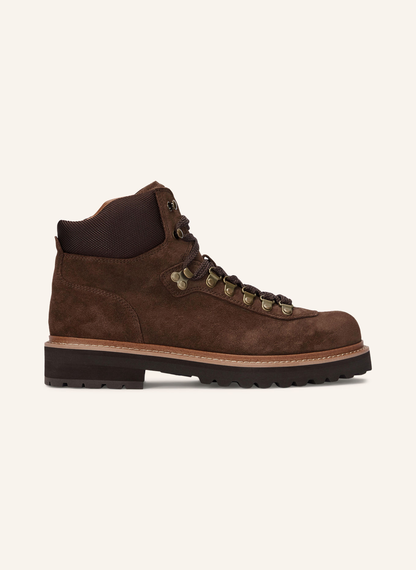 POLO RALPH LAUREN Lace-up boots: DARK BROWN / GOLD
