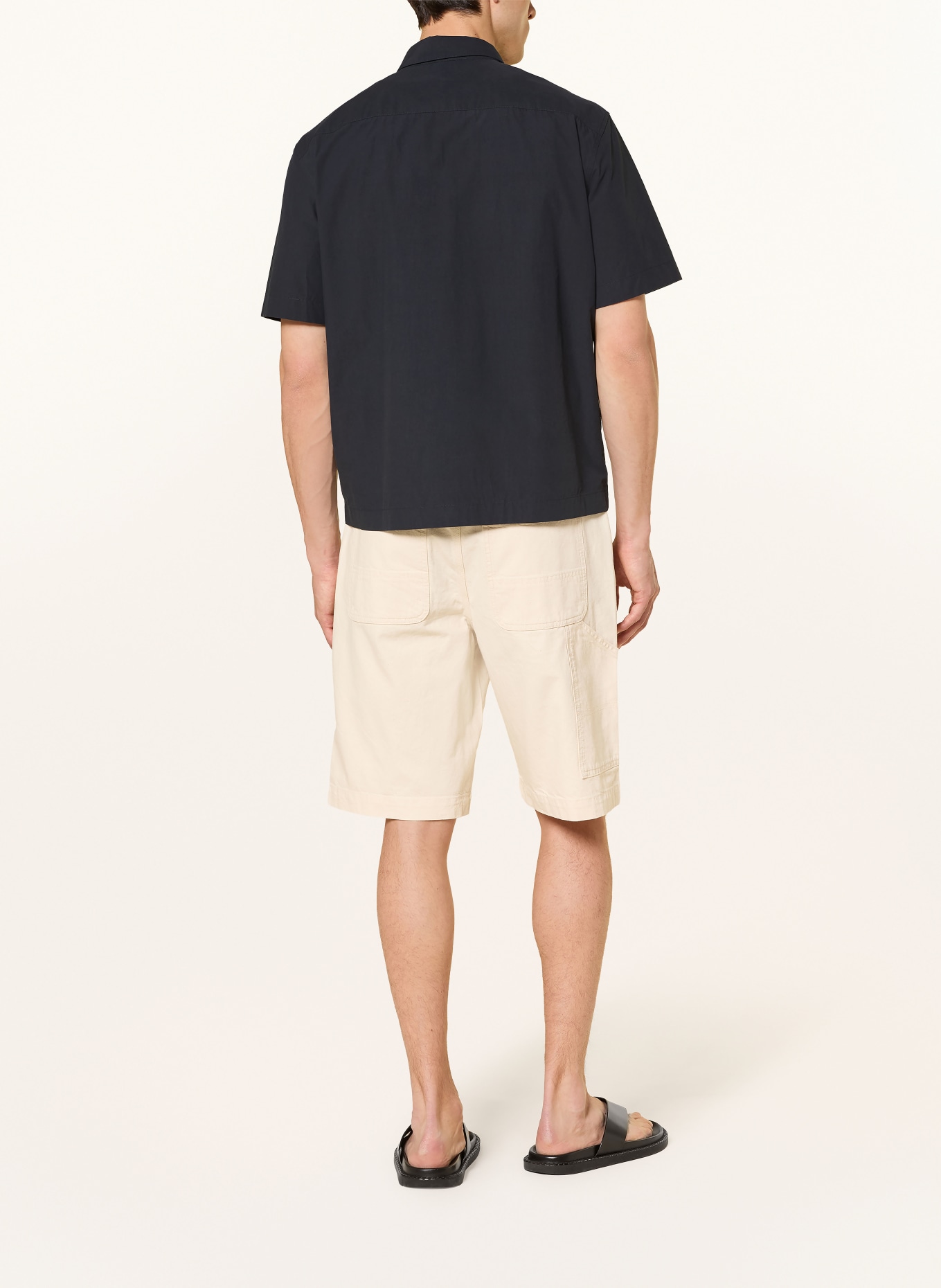ARKET BALTIMORE Short-sleeve shirt, Relaxed Fit: DARK BLUE