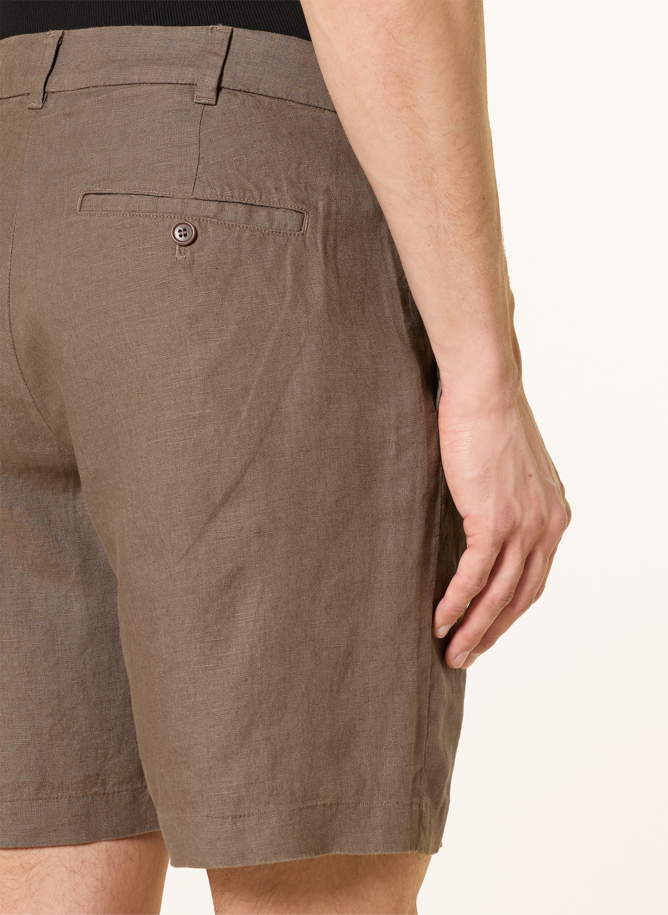ARKET Shorts EAMON aus Leinen: BRAUN