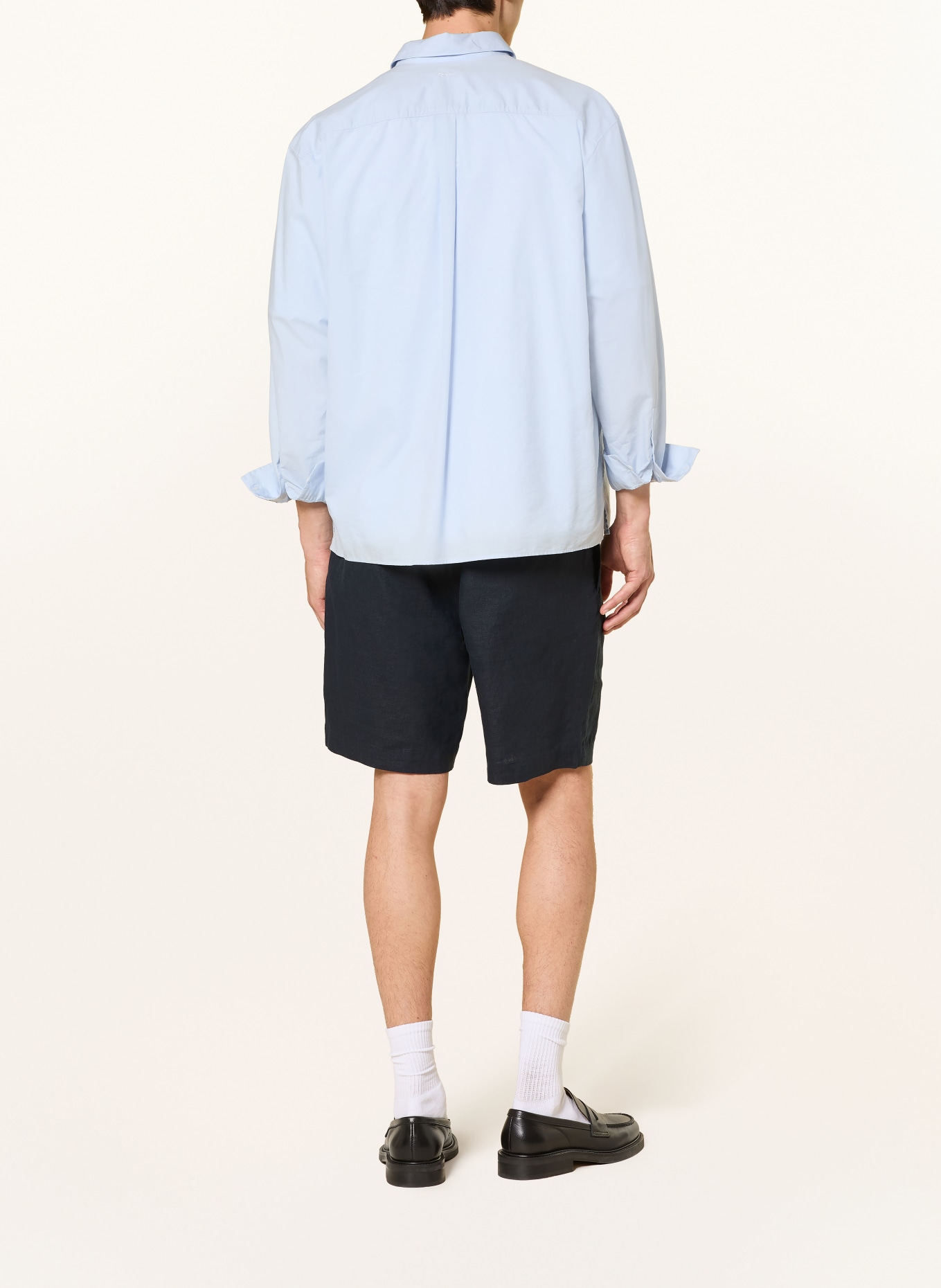ARKET Shorts EAMON aus Leinen: DUNKELBLAU