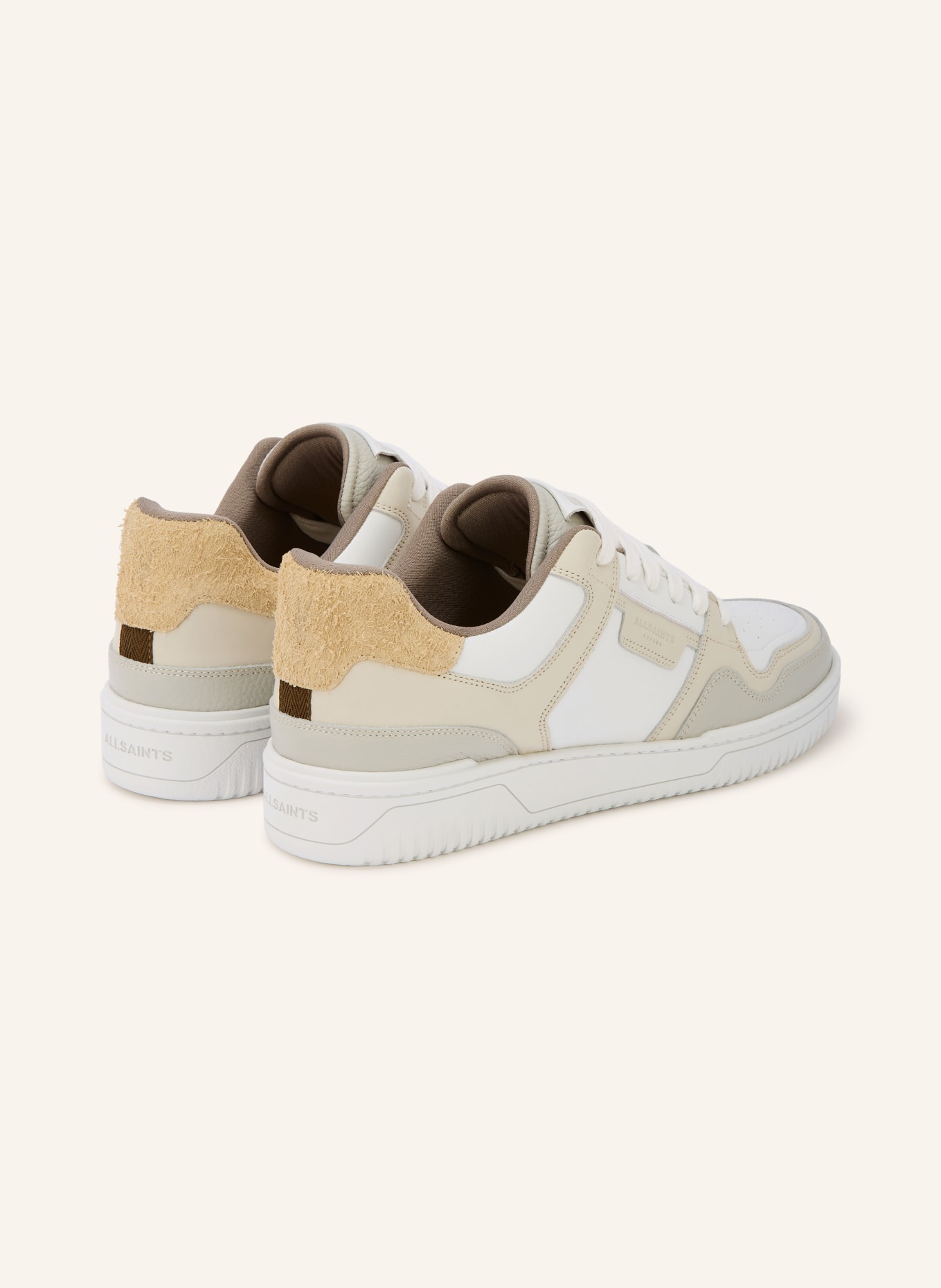 ALLSAINTS Sneaker REGAN PLUS: WEISS / BEIGE / HELLGRAU