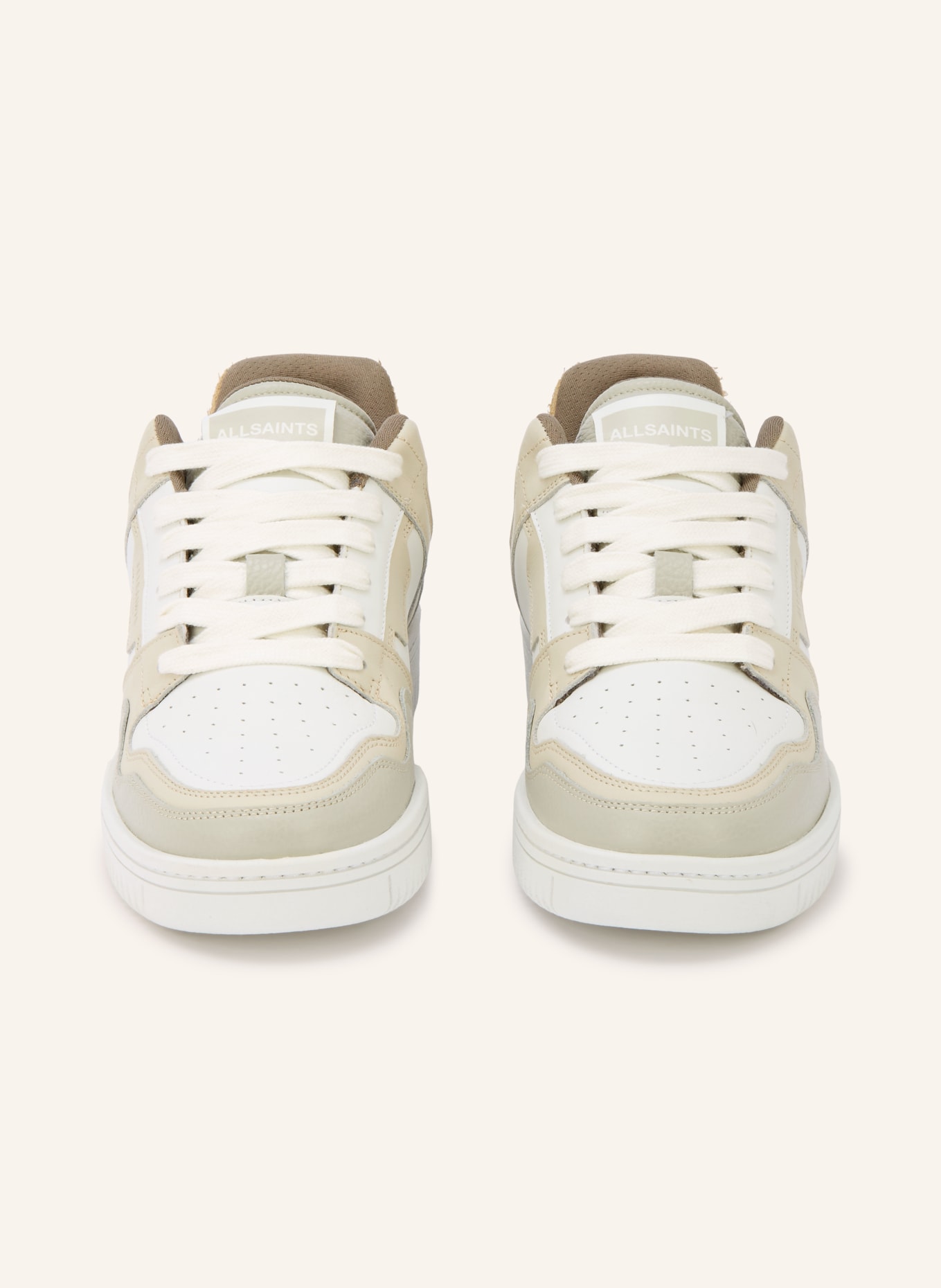 ALLSAINTS Sneaker REGAN PLUS: WEISS / BEIGE / HELLGRAU