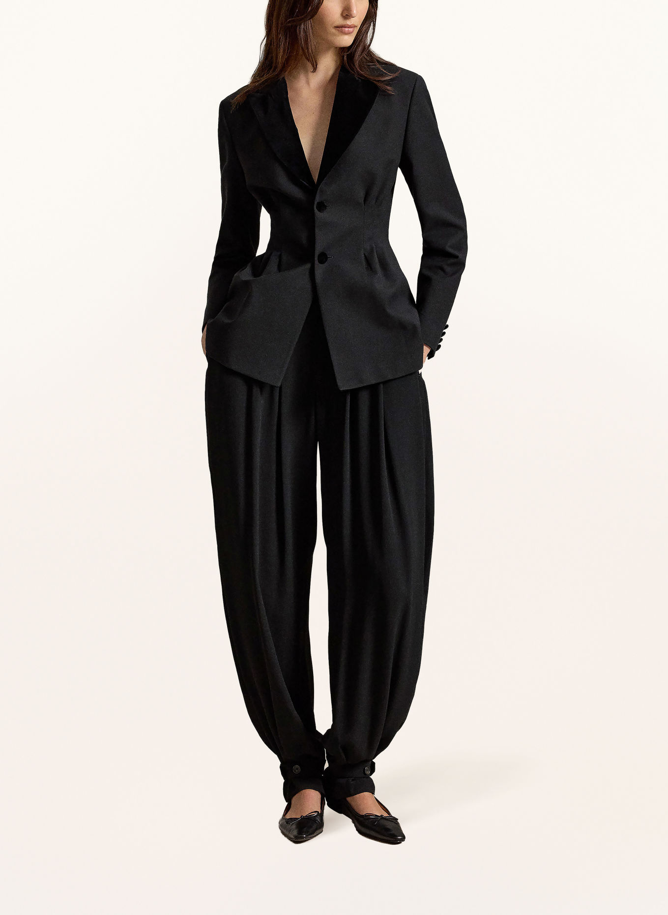 POLO RALPH LAUREN Blazer en velours: NOIR