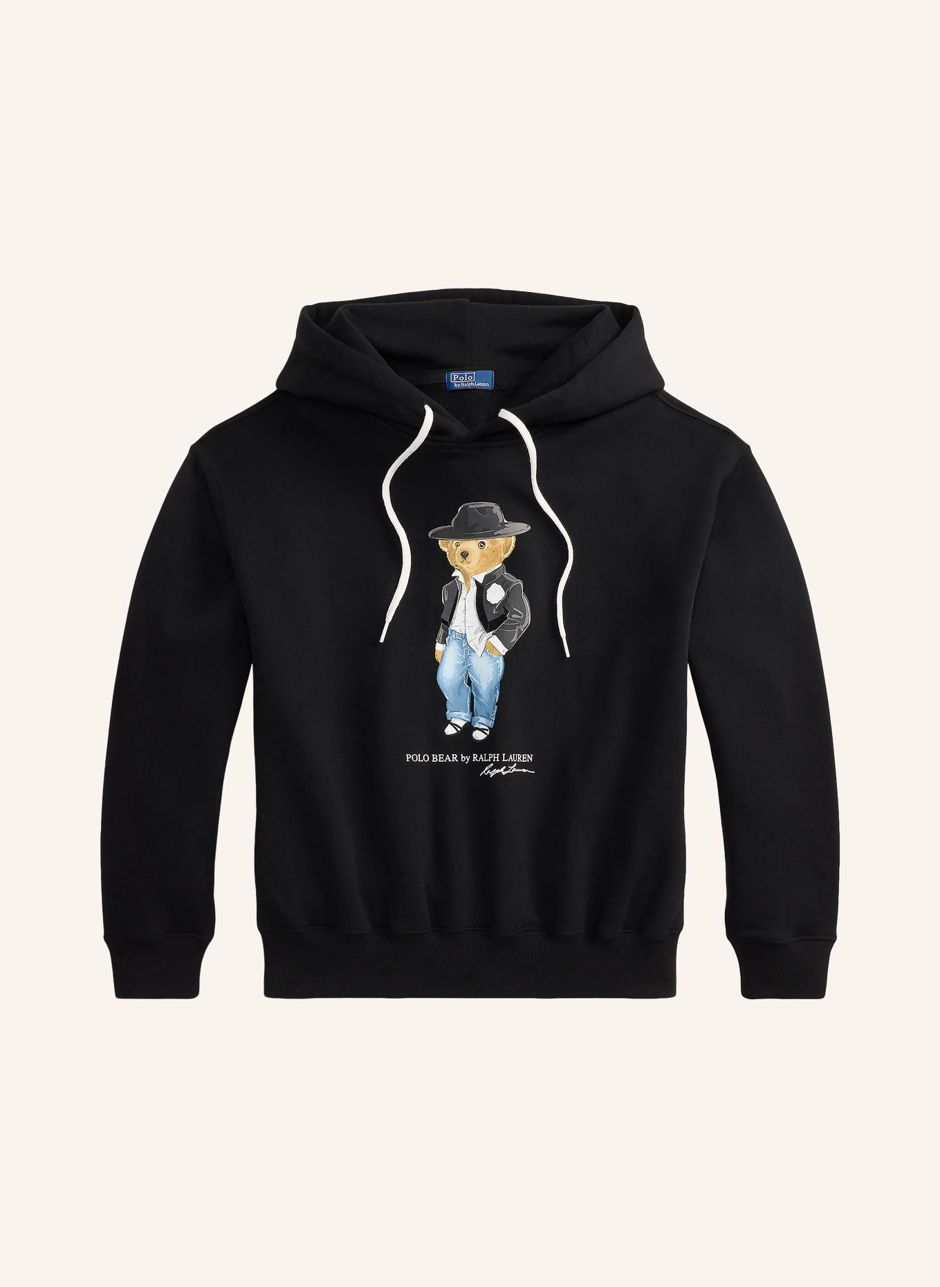 POLO RALPH LAUREN Hoodie: ZWART / LICHTBRUIN / BLAUW