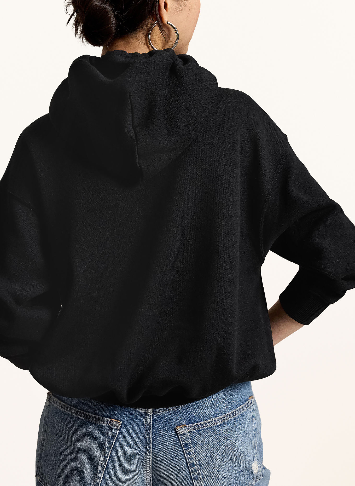 POLO RALPH LAUREN Hoodie: ZWART / LICHTBRUIN / BLAUW