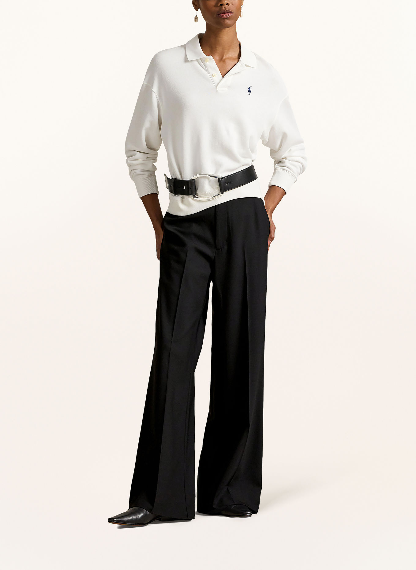 POLO RALPH LAUREN Spodnie typu Marlena: CZARNY