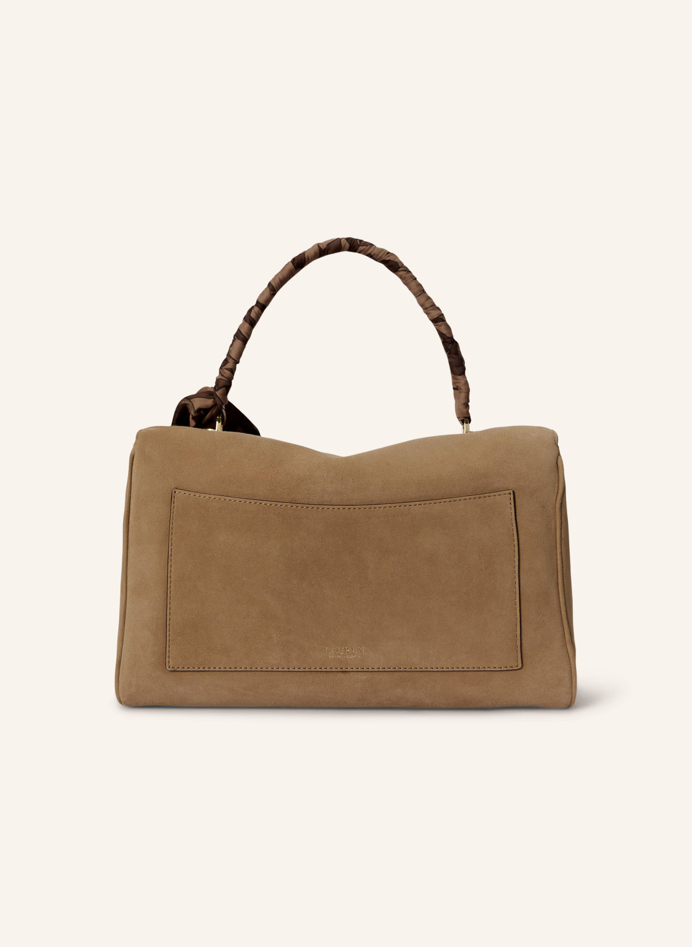 LAUREN RALPH LAUREN FARRAH Handbag: CAMEL / GOLD