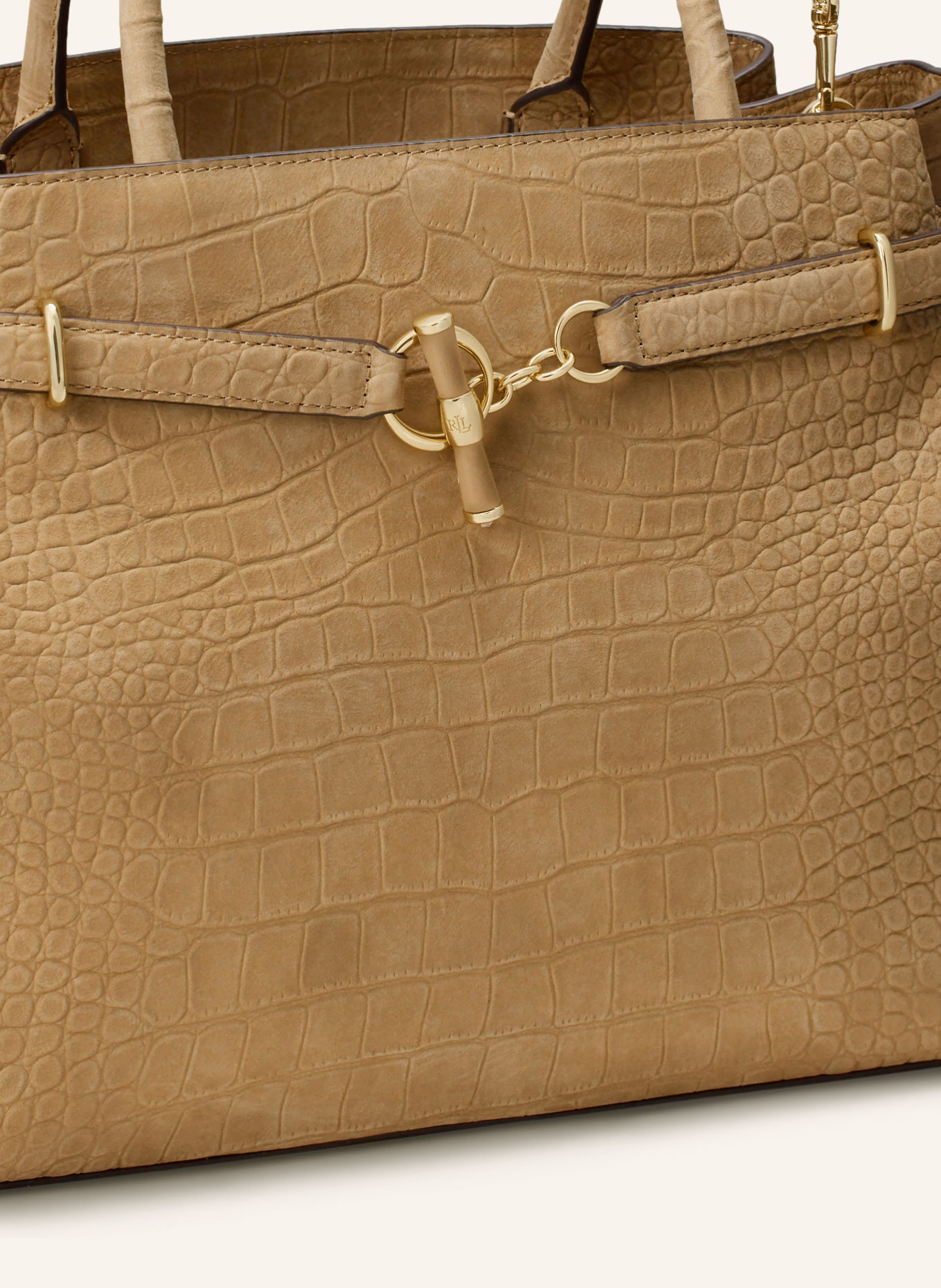 LAUREN RALPH LAUREN Handbag: CAMEL / GOLD