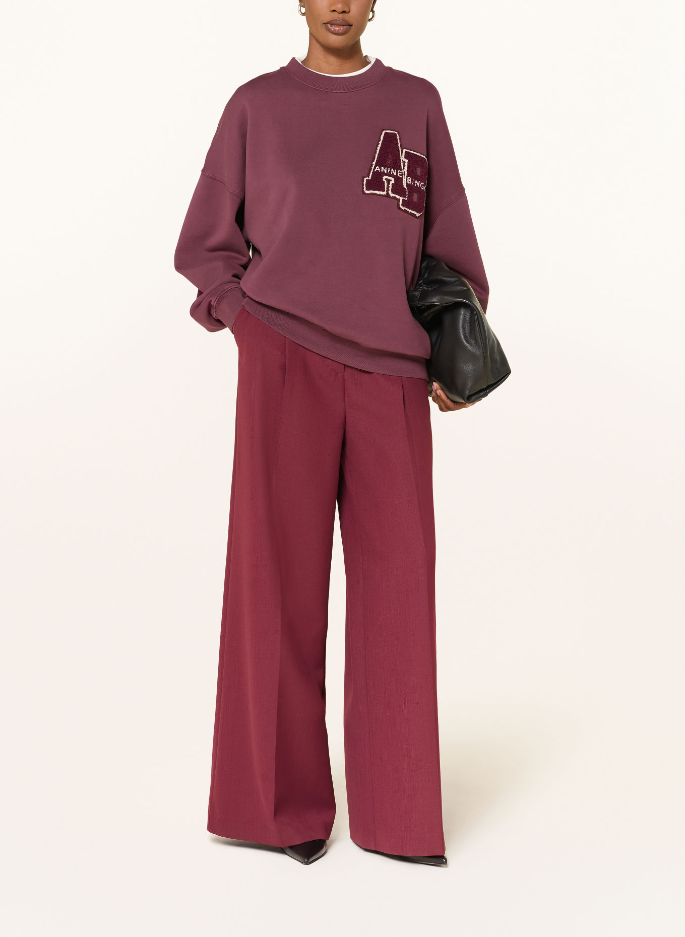 ANINE BING Marlenehose PAOLA: DUNKELROT