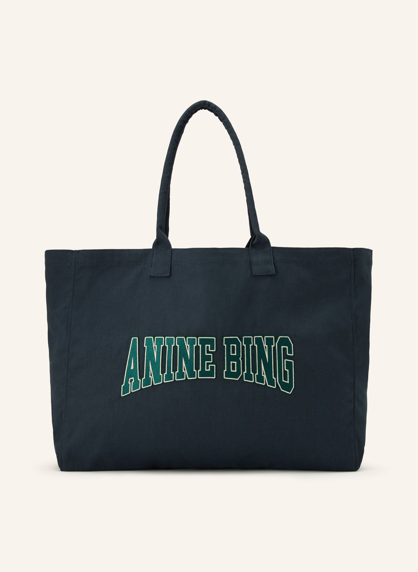 ANINE BING Shopper: MØRKEBLÅ / GRØN