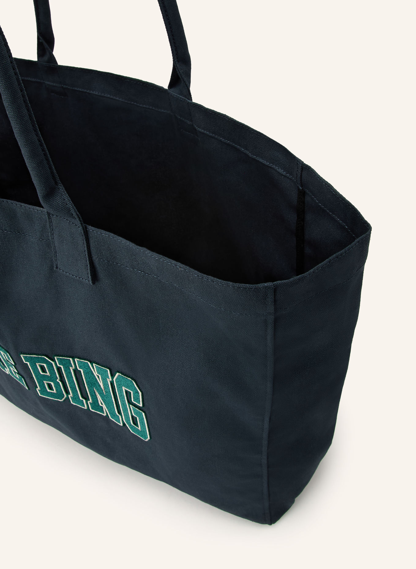 ANINE BING Shopper: MØRKEBLÅ / GRØN