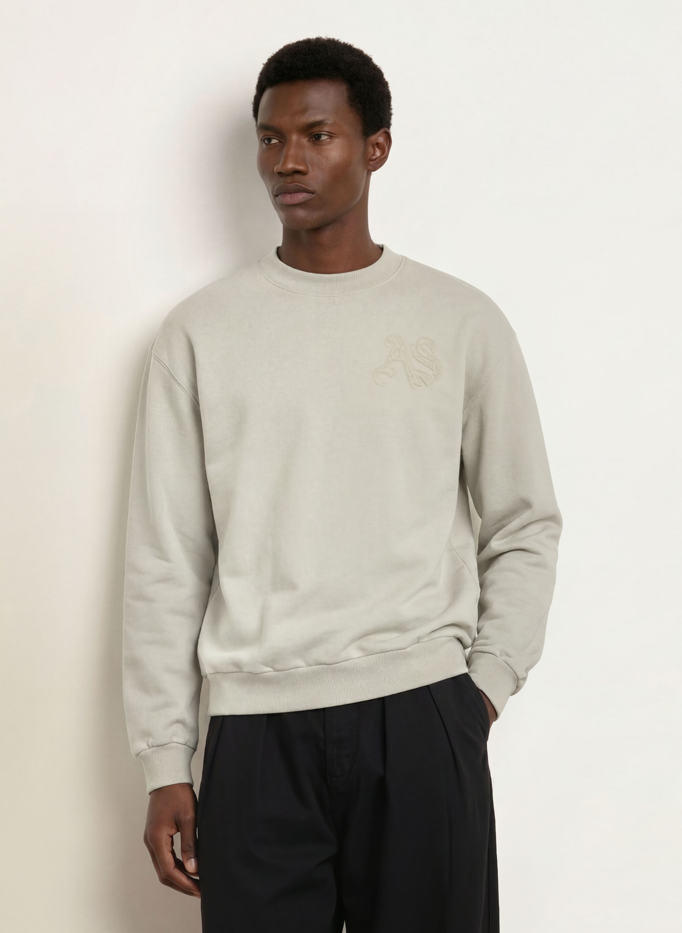 ALLSAINTS Sweatshirt INSIGNIA: LICHTGROEN