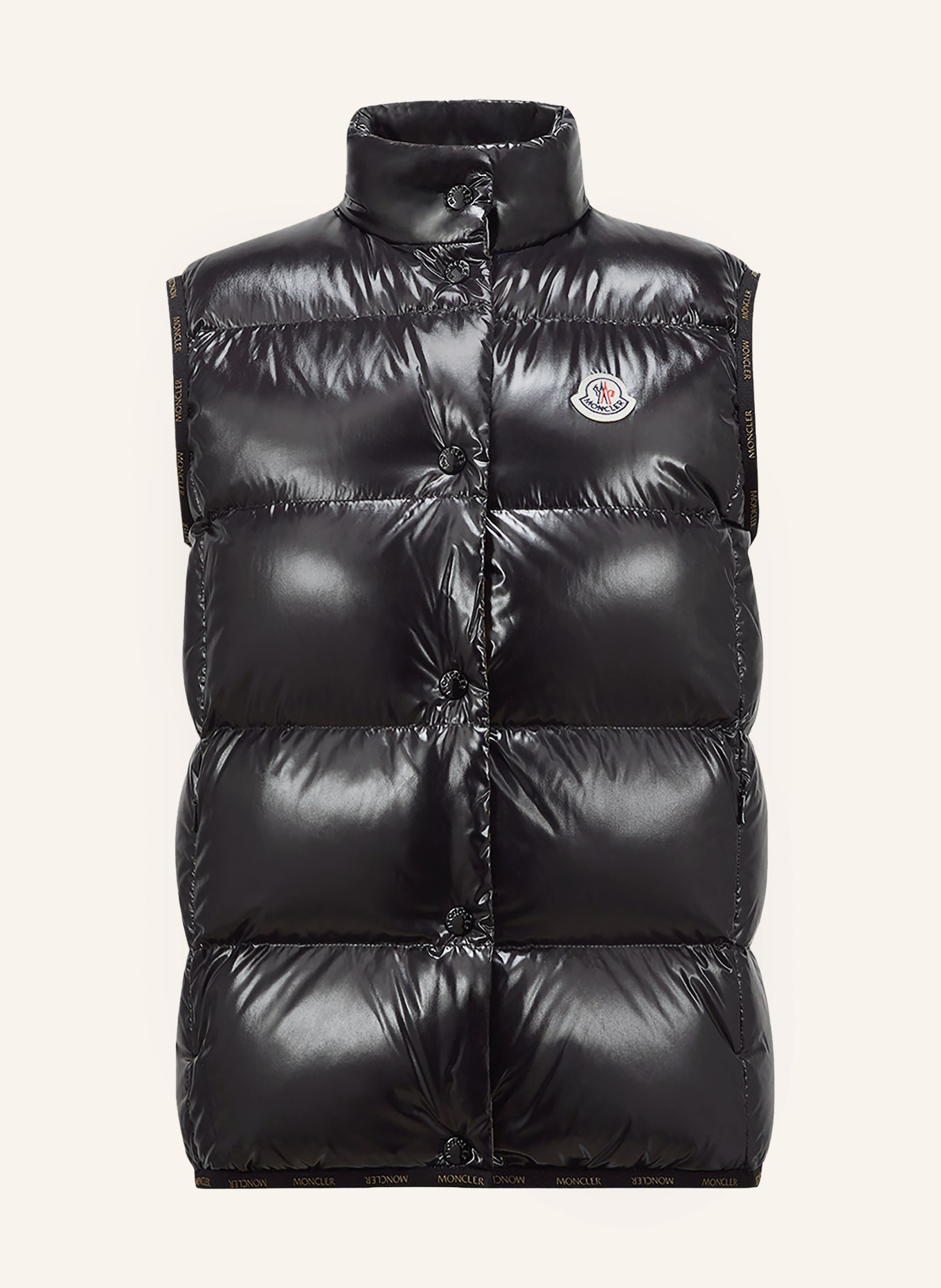 MONCLER Donzen bodywarmer BADIA: ZWART