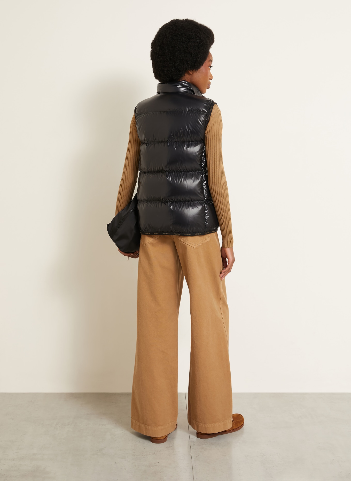 MONCLER Donzen bodywarmer BADIA: ZWART
