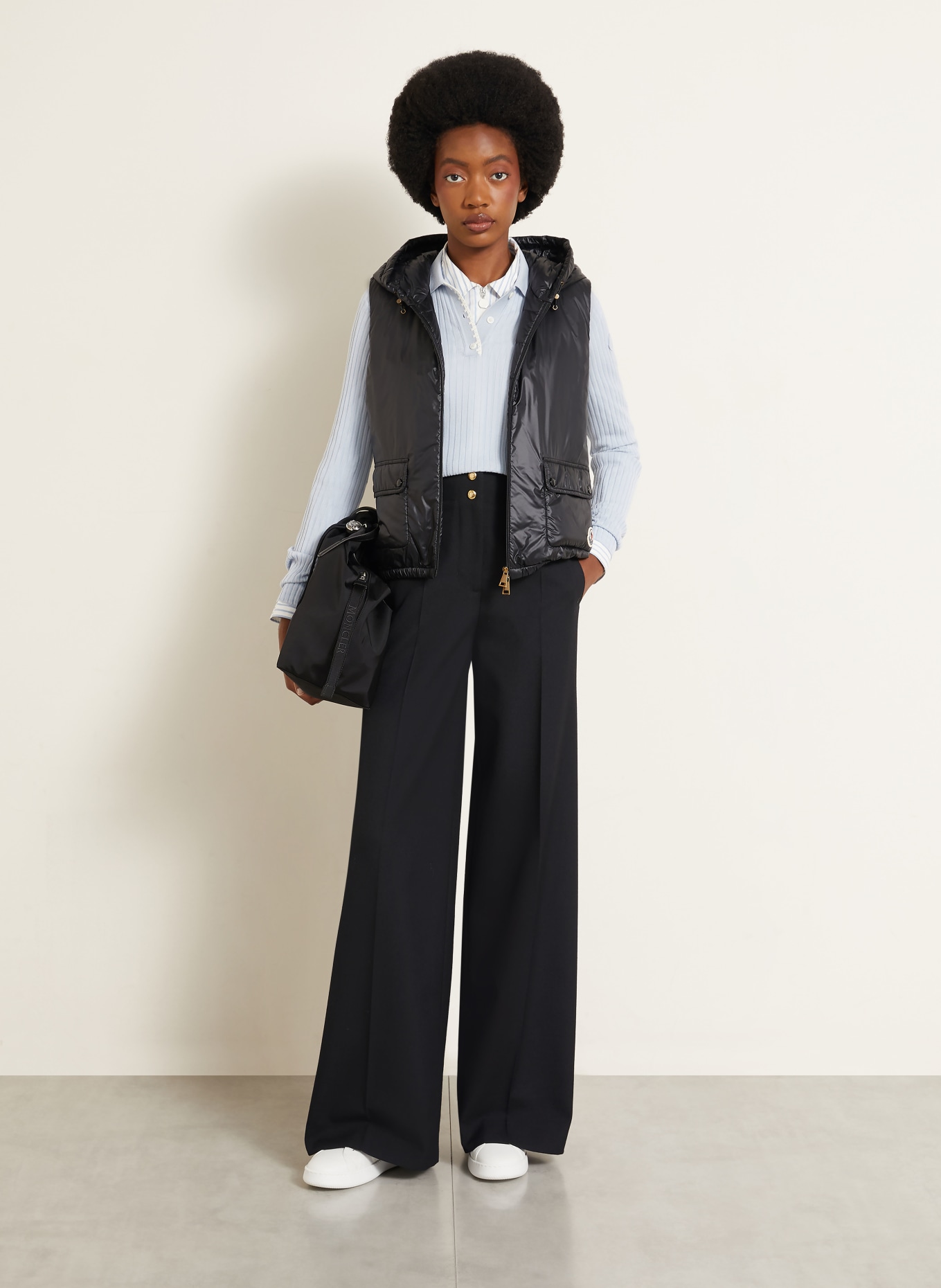 MONCLER Doudoune sans manches LANSETTE: NOIR