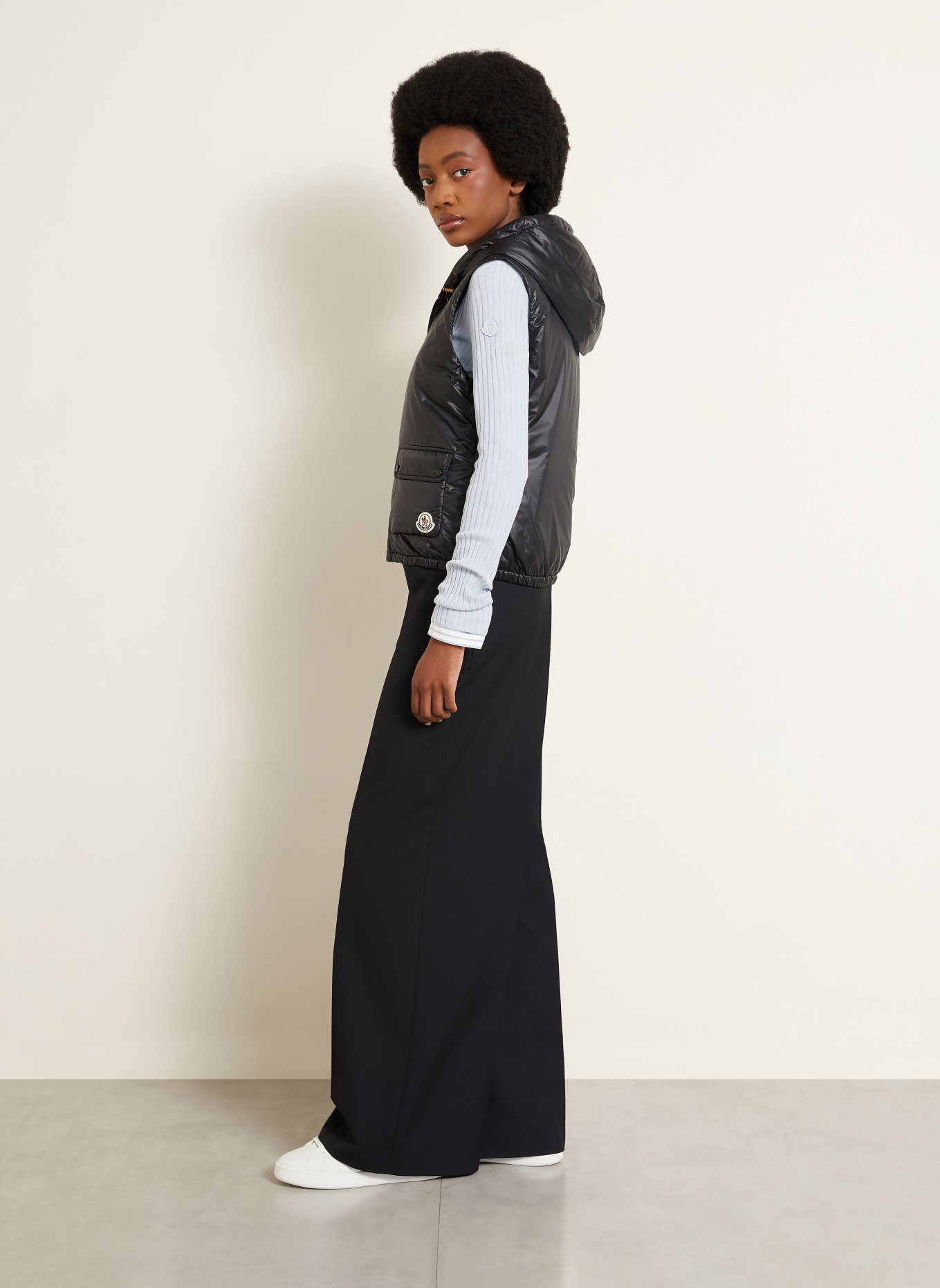 MONCLER Doudoune sans manches LANSETTE: NOIR