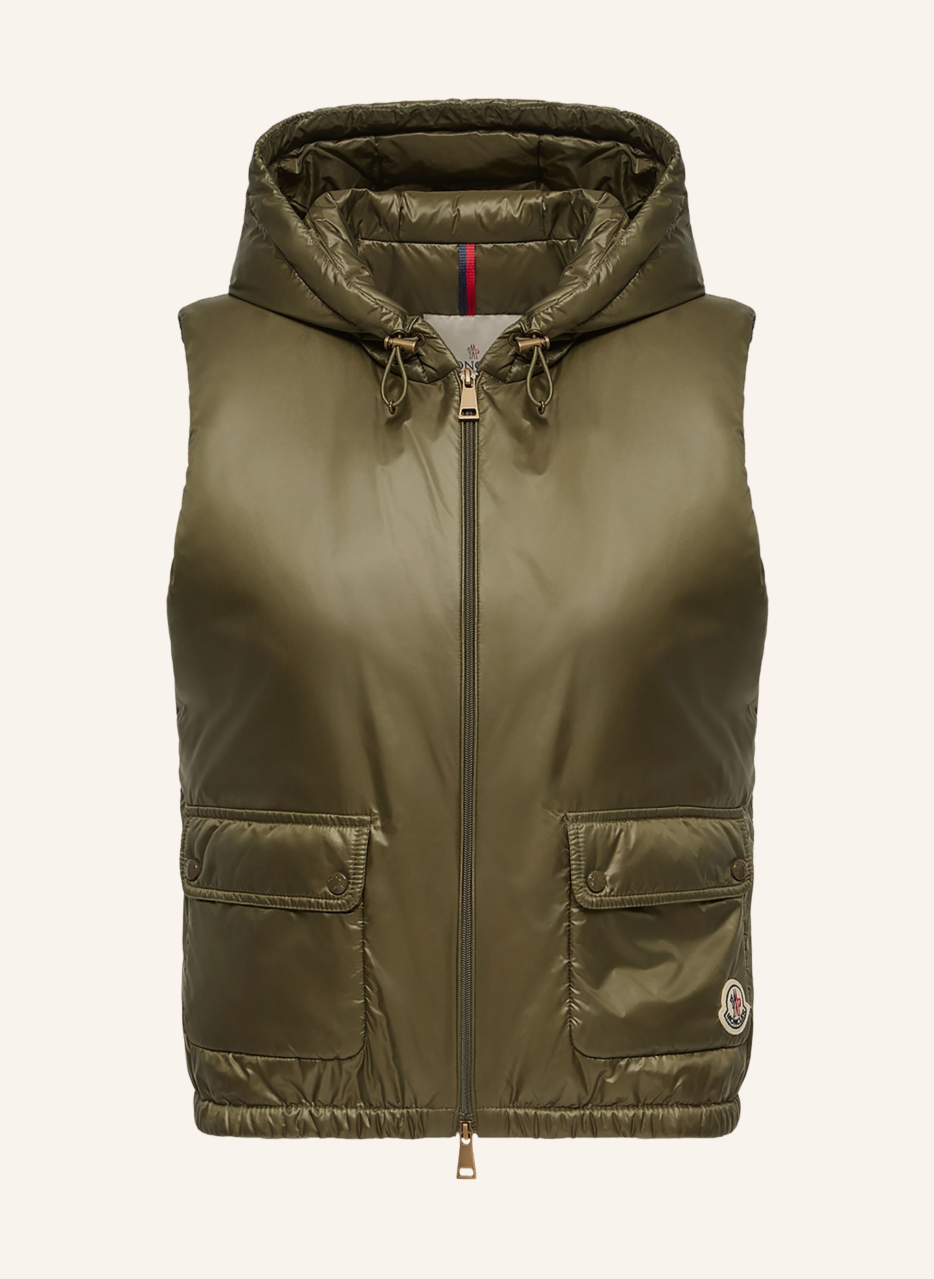MONCLER Donzen bodywarmer LANSETTE: OLIJF
