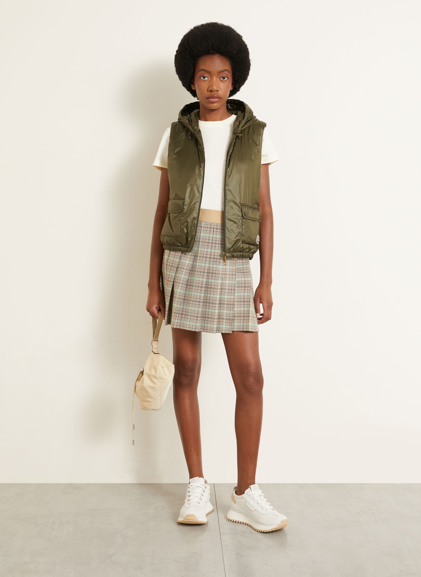 MONCLER Donzen bodywarmer LANSETTE: OLIJF