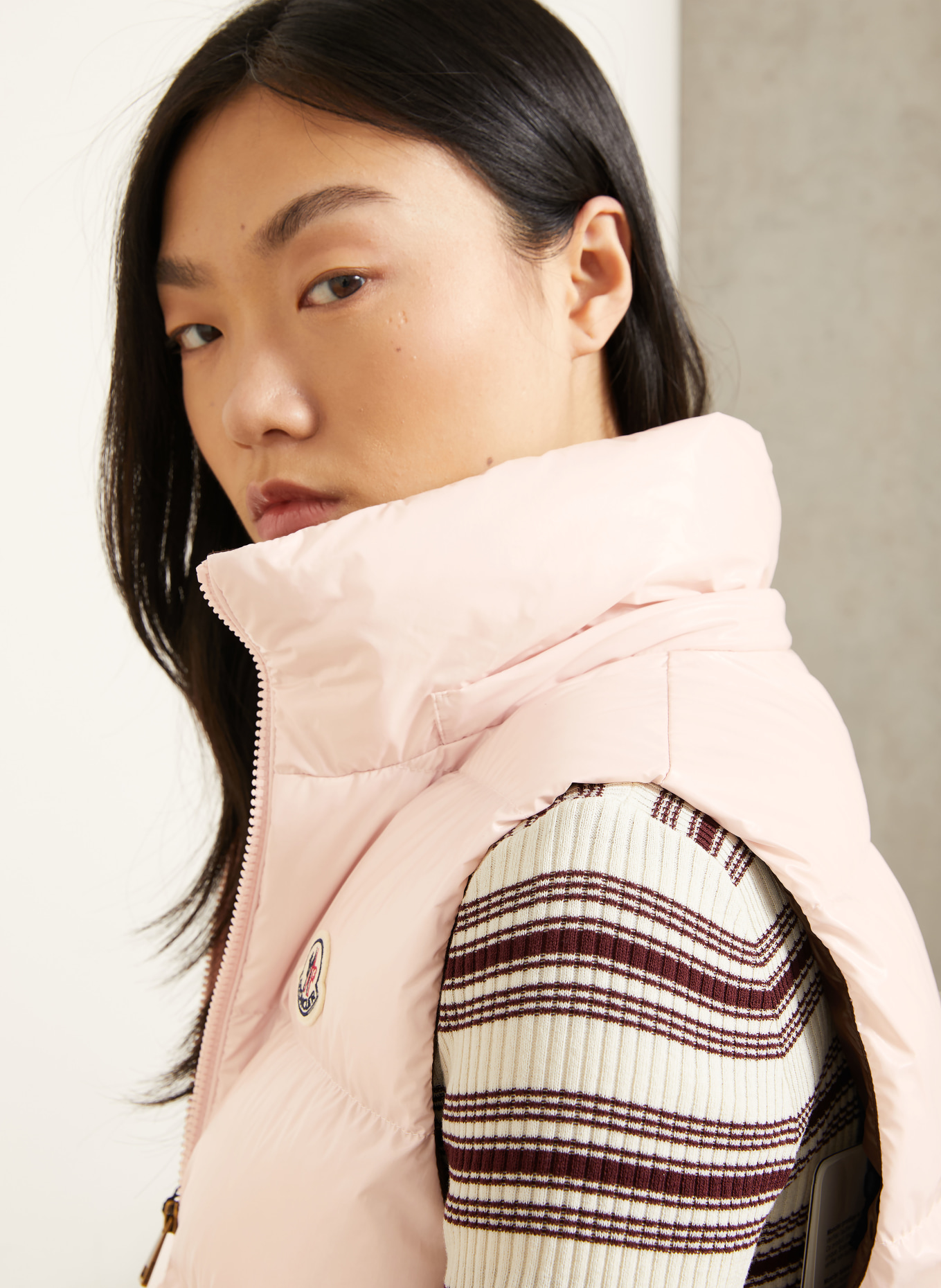 MONCLER Daunenweste NIVEROLLE: HELLROSA