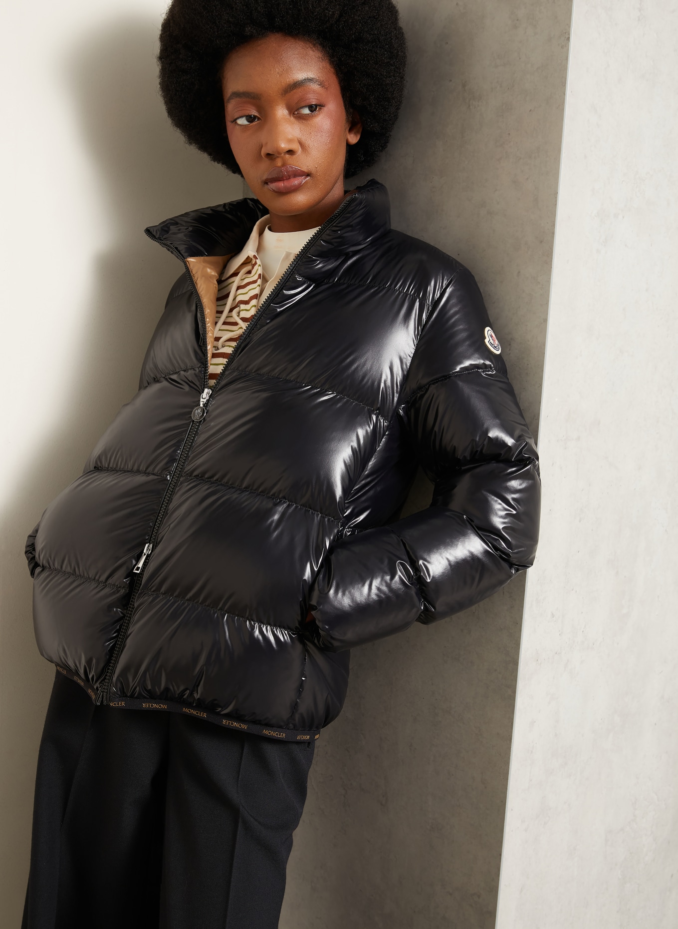 MONCLER Doudoune ABBADIA: NOIR