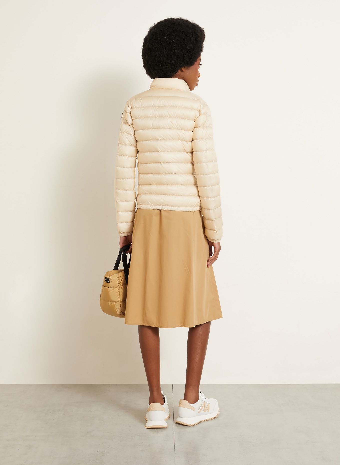 MONCLER Lightweight donsjas LANS: BEIGE