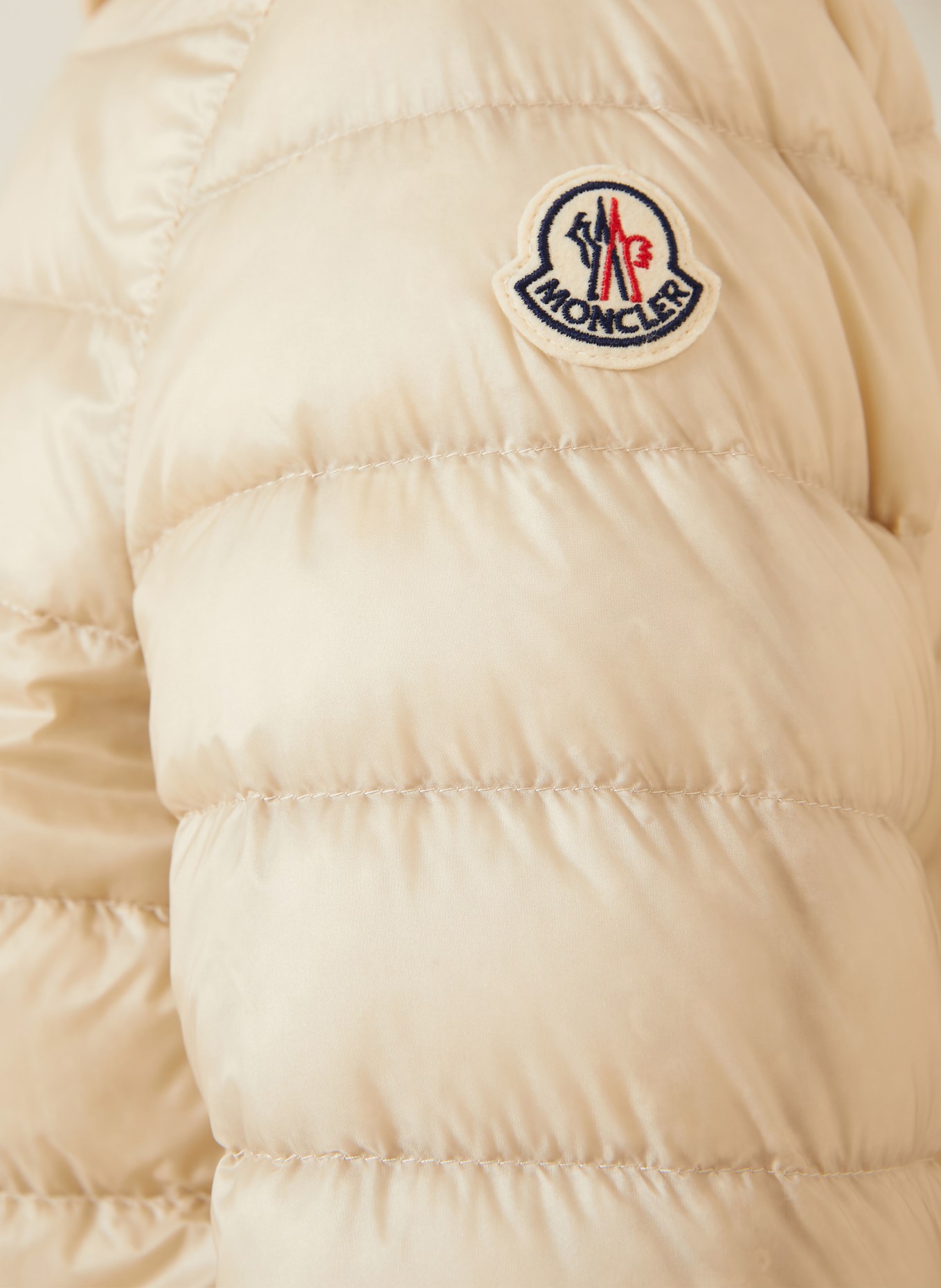 MONCLER Lightweight donsjas LANS: BEIGE