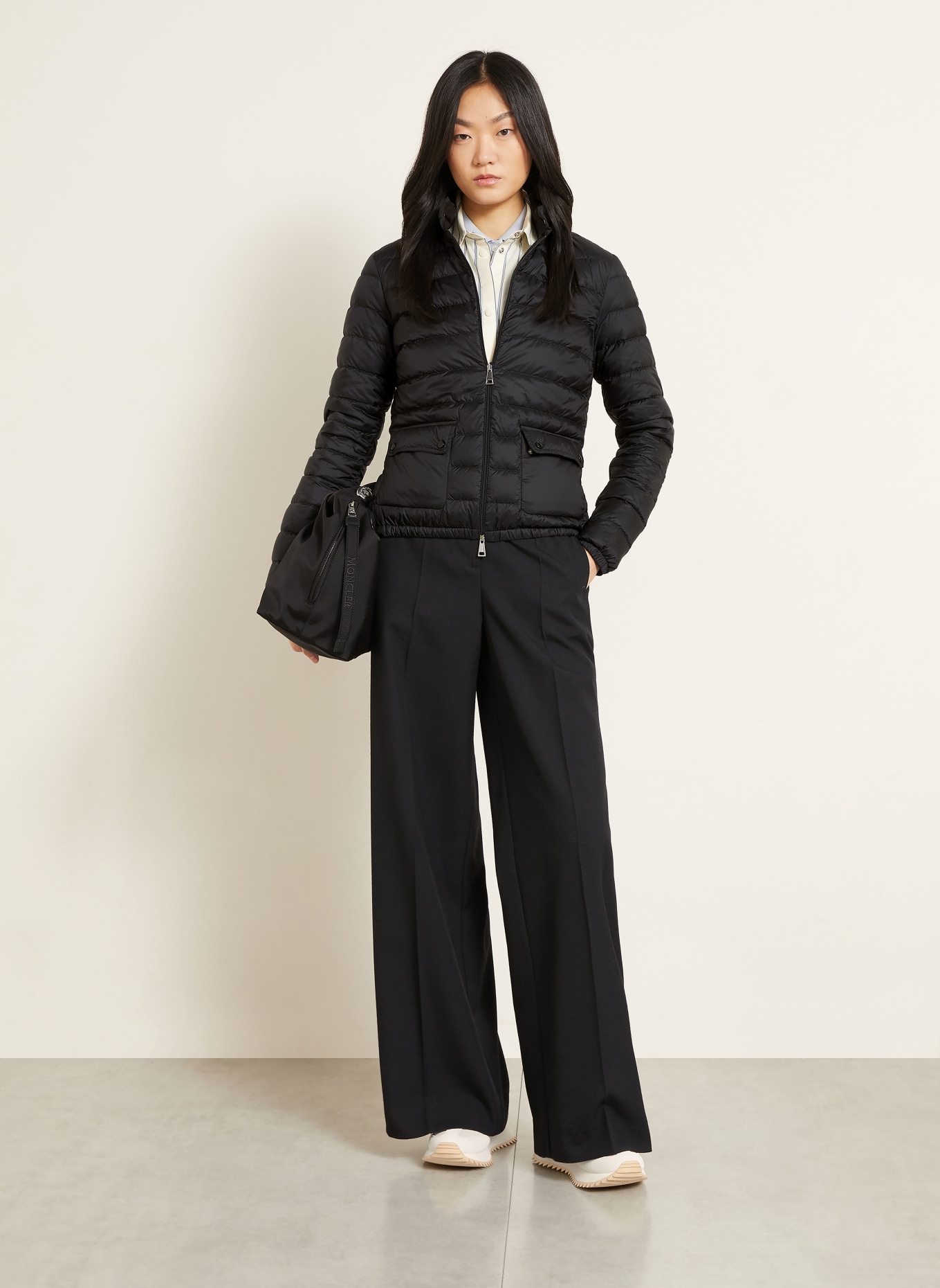 MONCLER Lekka kurtka puchowa LANS: CZARNY