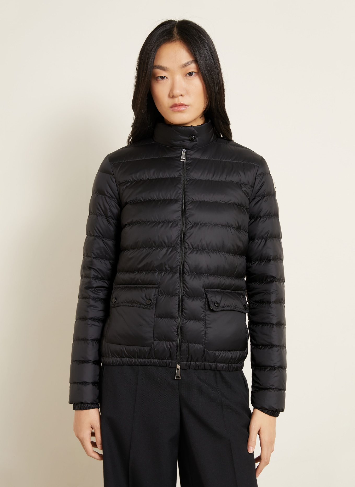 MONCLER Lekka kurtka puchowa LANS: CZARNY