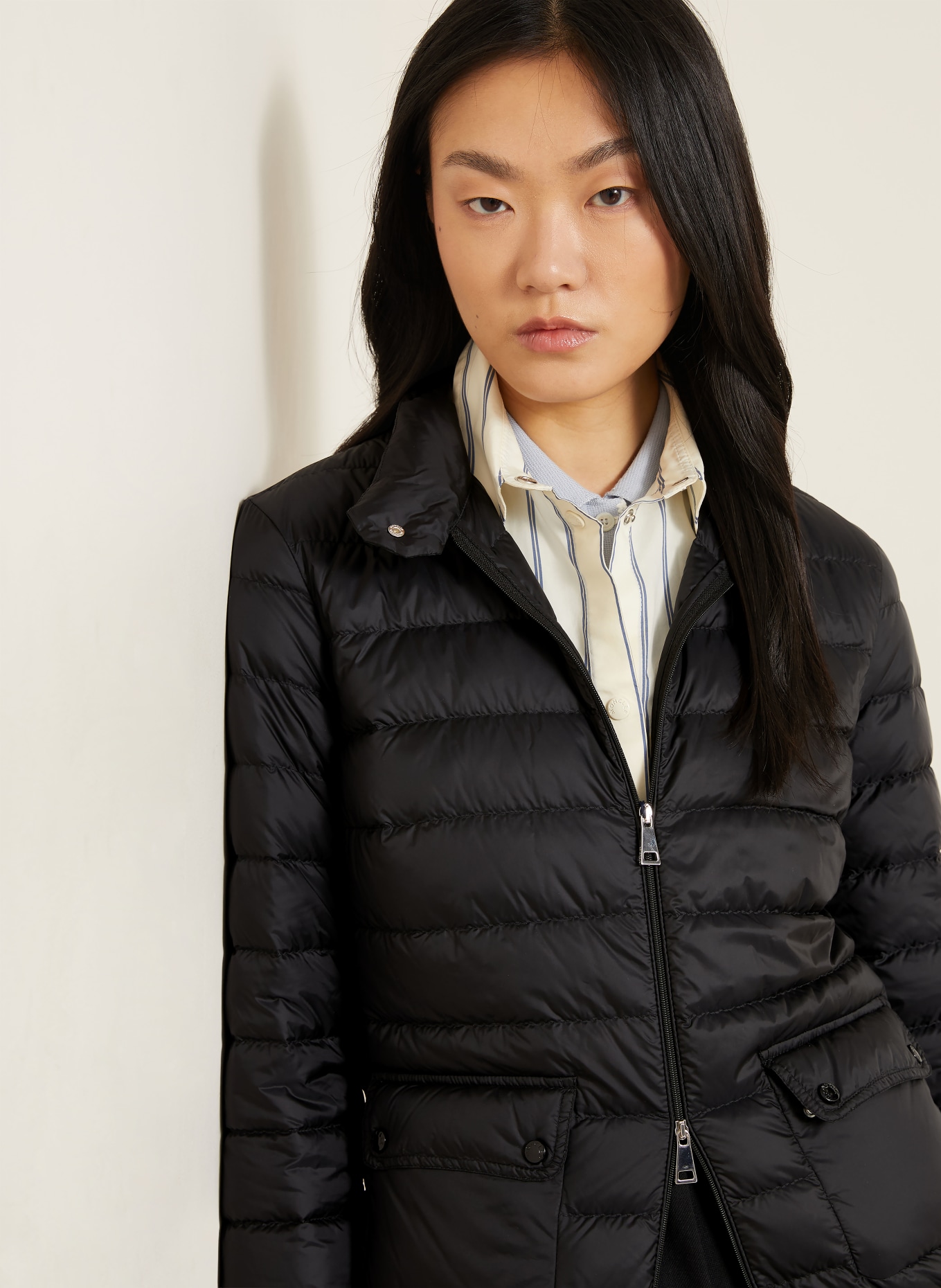 MONCLER Lekka kurtka puchowa LANS: CZARNY