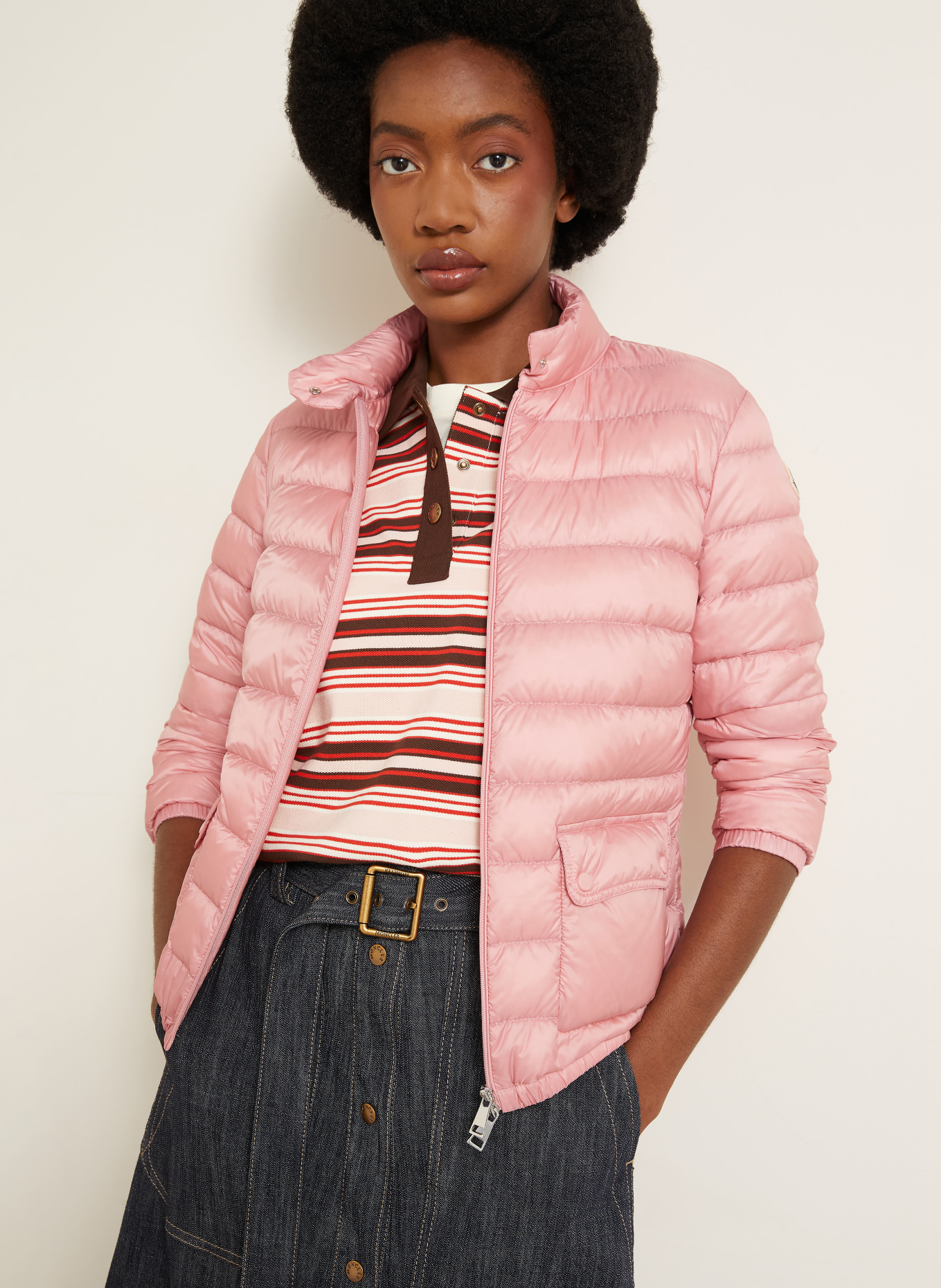 MONCLER Doudoune légère LANS: ROSE