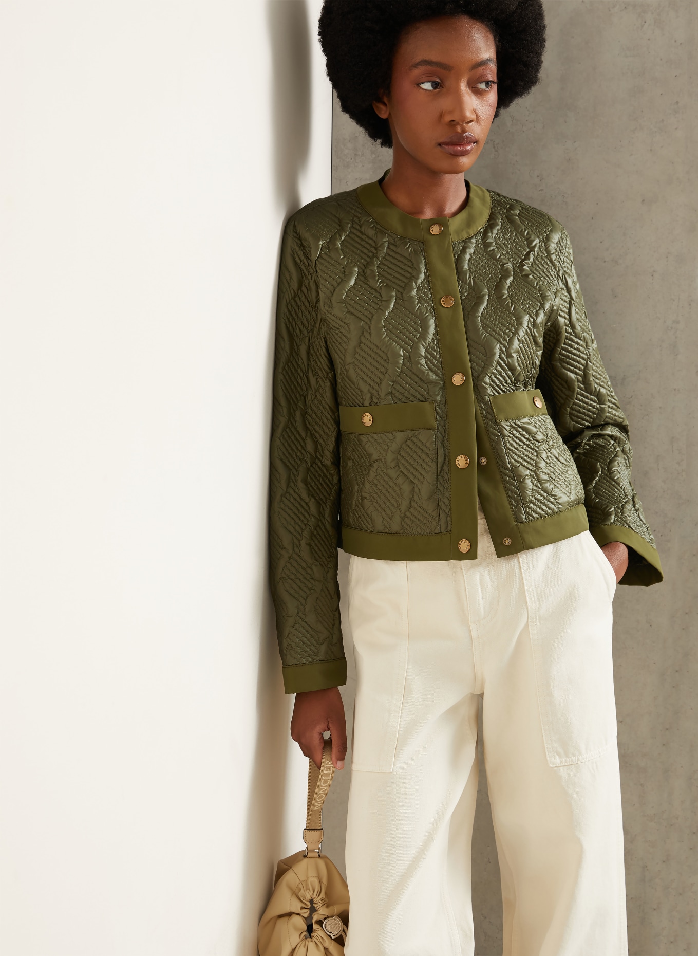 MONCLER Doudoune légère LIBELLULE: OLIVE