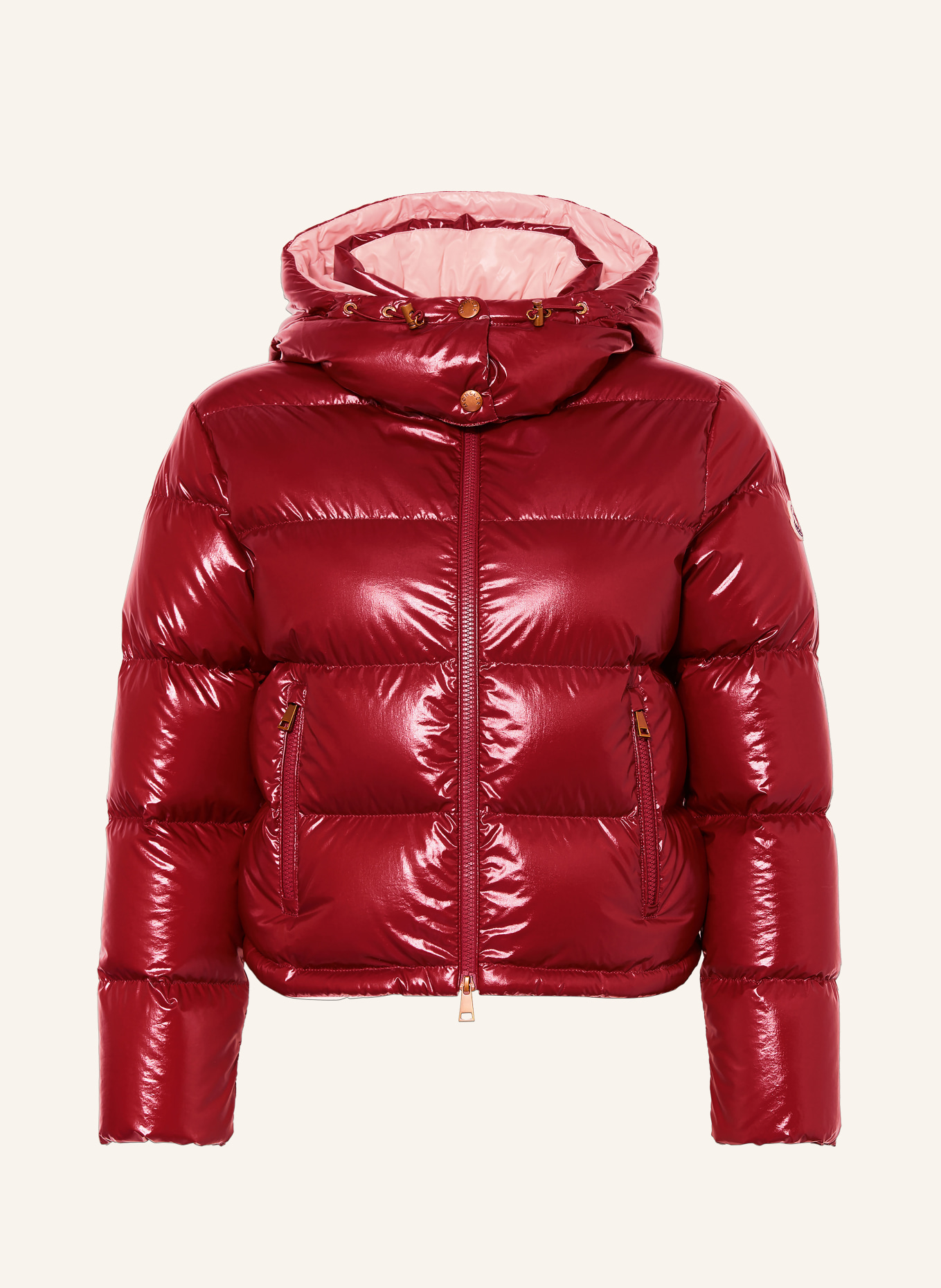 MONCLER NIVEOLE-donsjas met afneembare capuchon: ROOD
