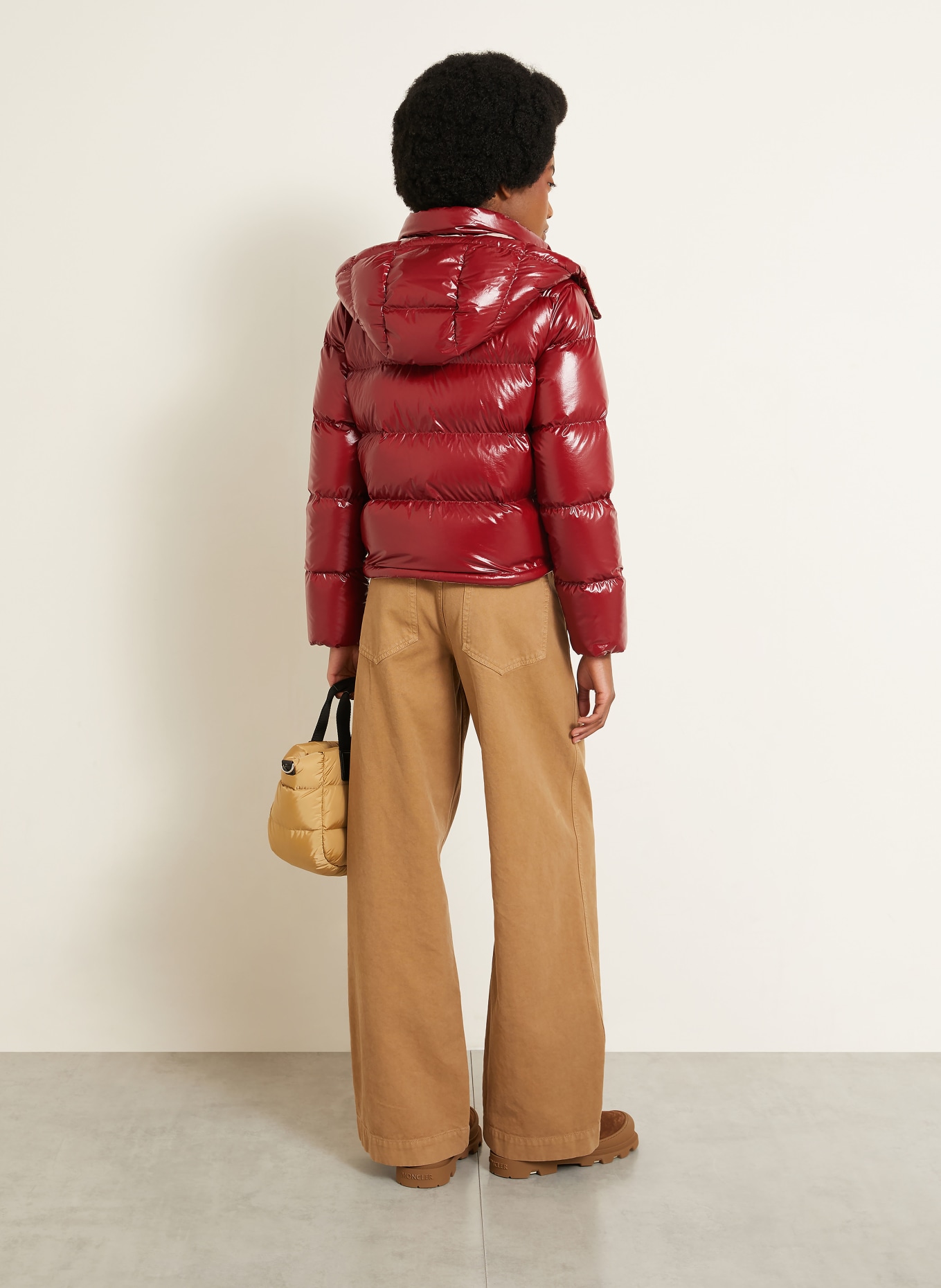 MONCLER NIVEOLE-donsjas met afneembare capuchon: ROOD