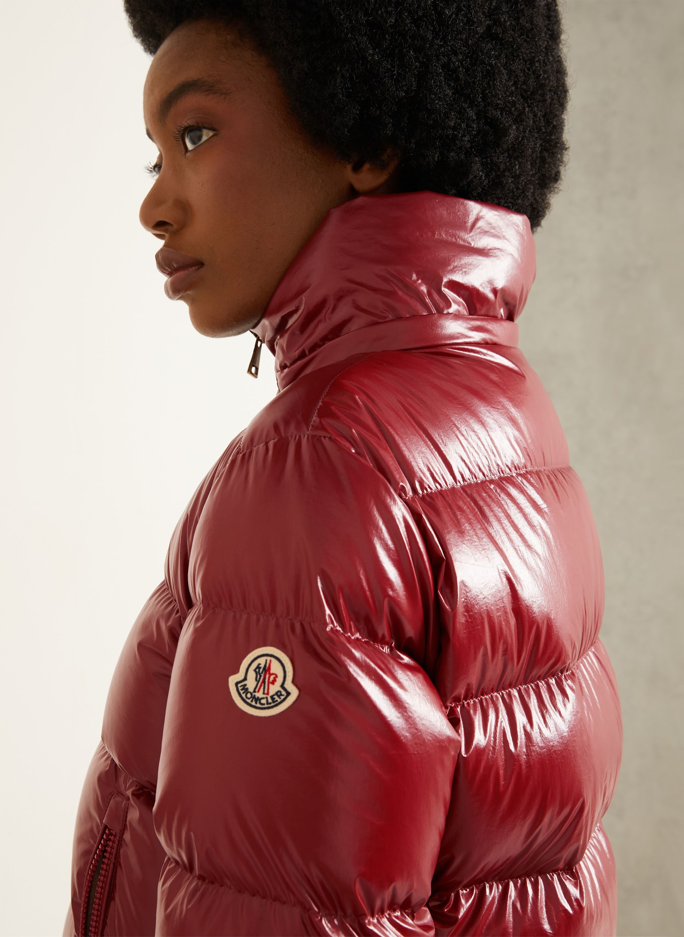 MONCLER NIVEOLE-donsjas met afneembare capuchon: ROOD