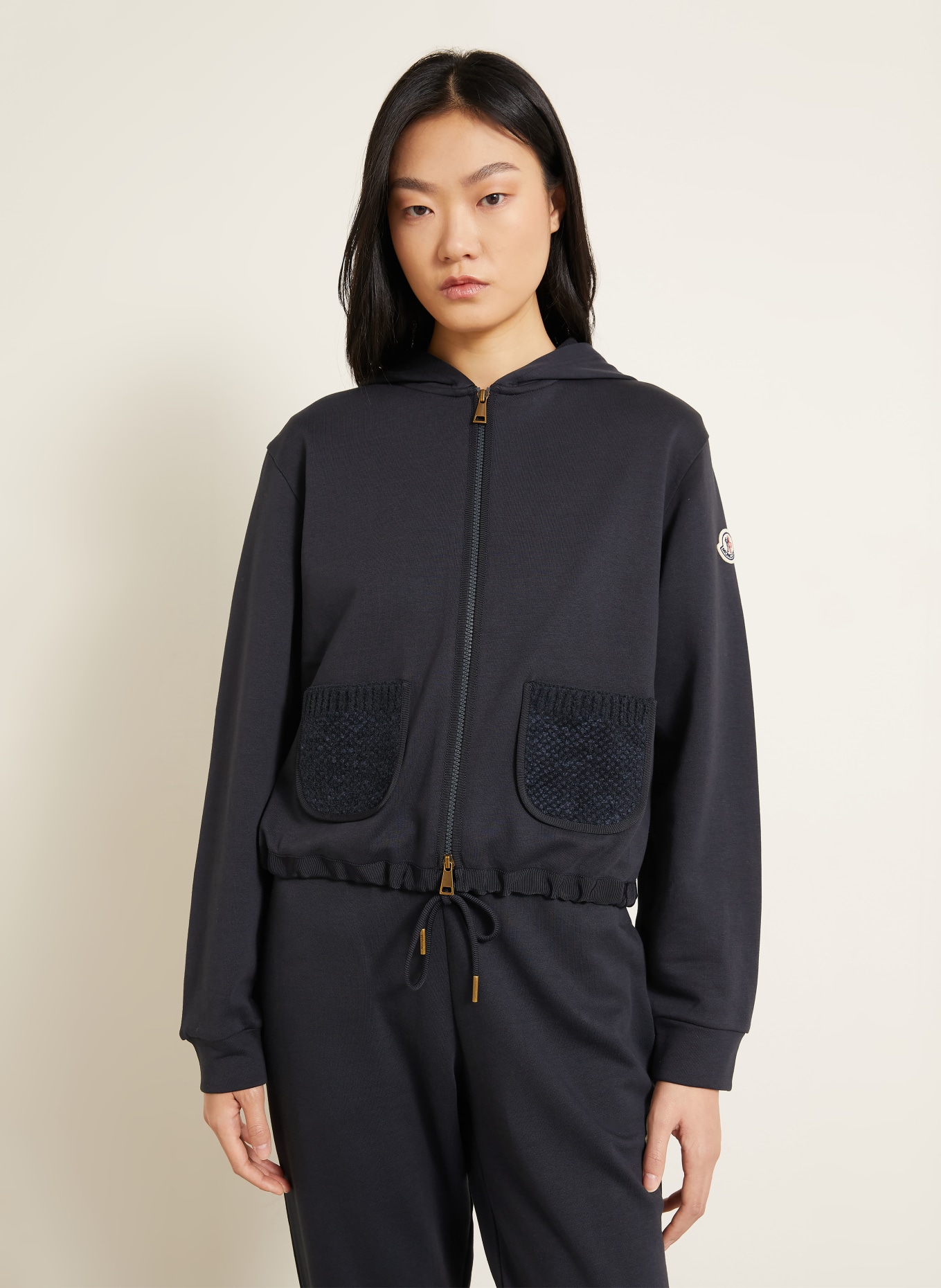 MONCLER Sweat zippé: NOIR