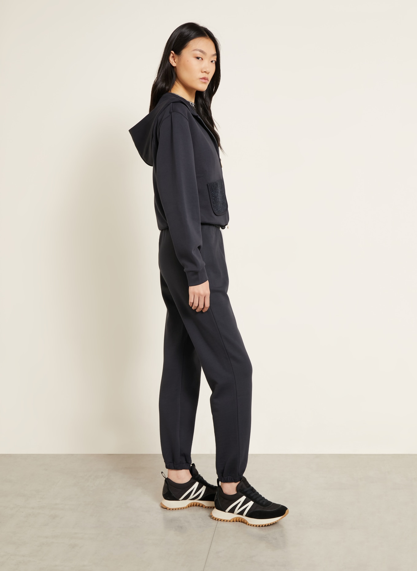 MONCLER Sweat zippé: NOIR