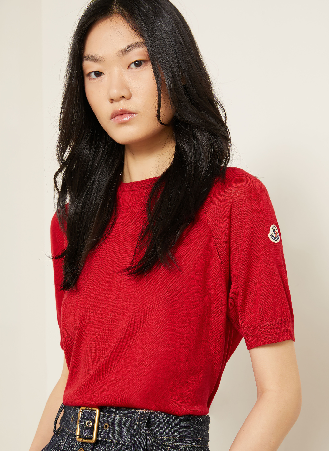 MONCLER Knit shirt: RED