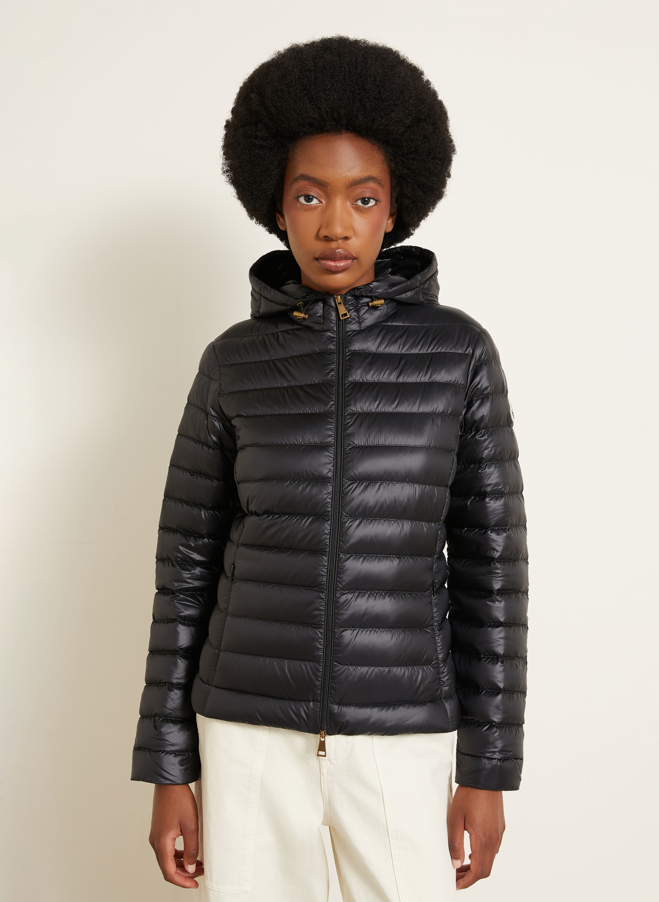 MONCLER Lightweight donsjas IGELHOOD: ZWART