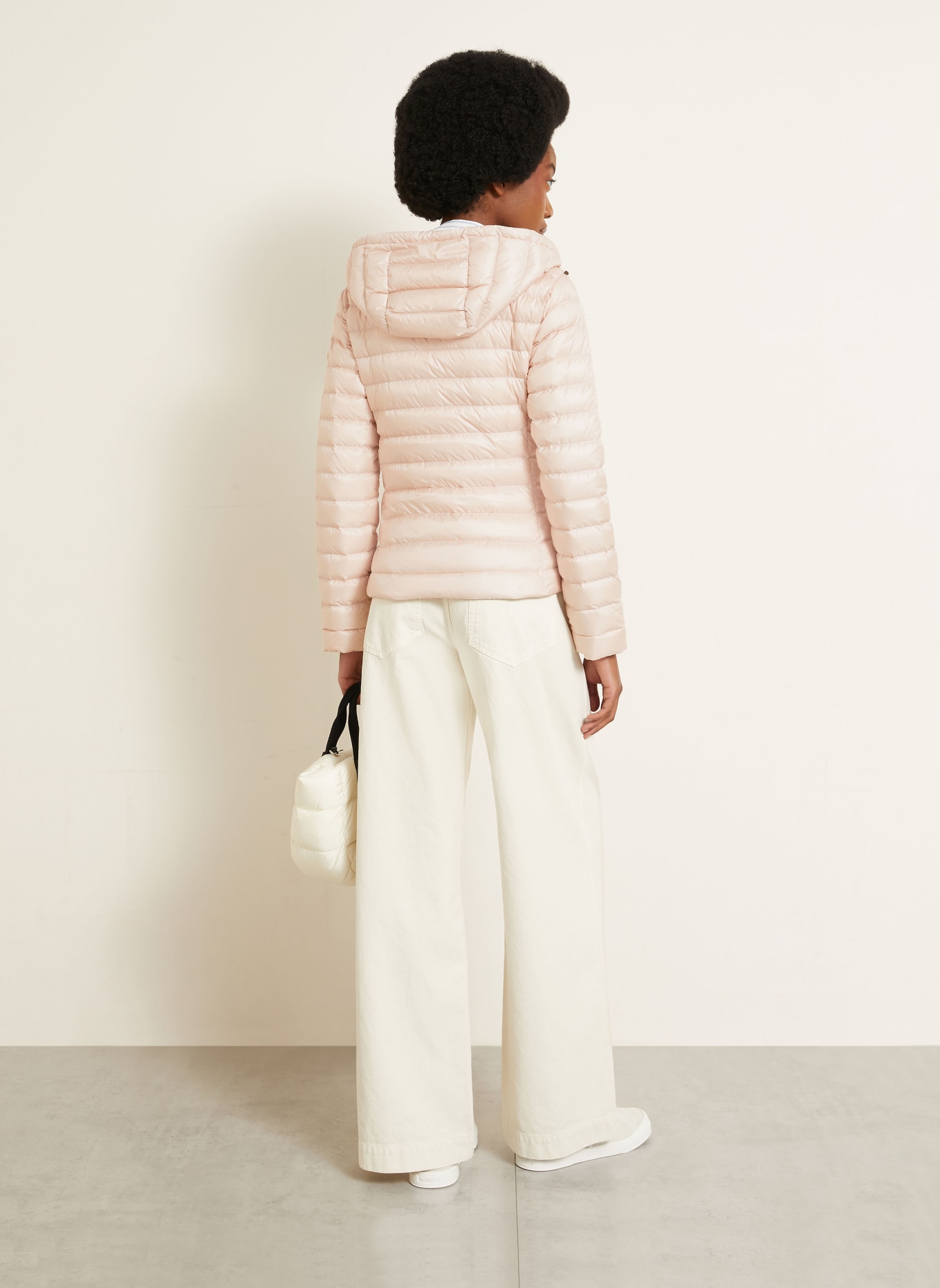 MONCLER Lightweight donsjas IGELHOOD: ROSÉ