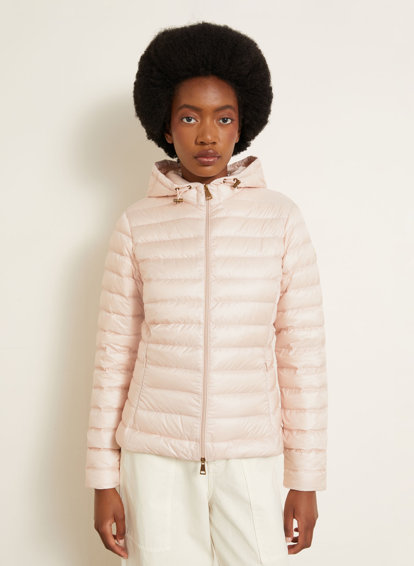 MONCLER Lightweight donsjas IGELHOOD: ROSÉ