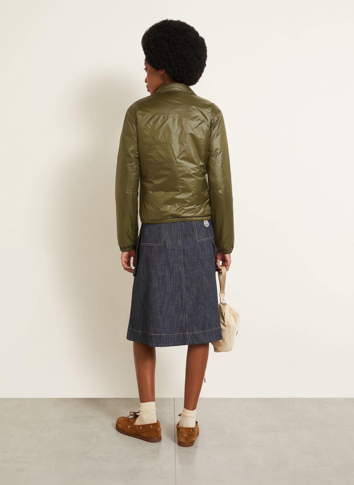 MONCLER Donsjas LANSET: OLIJF