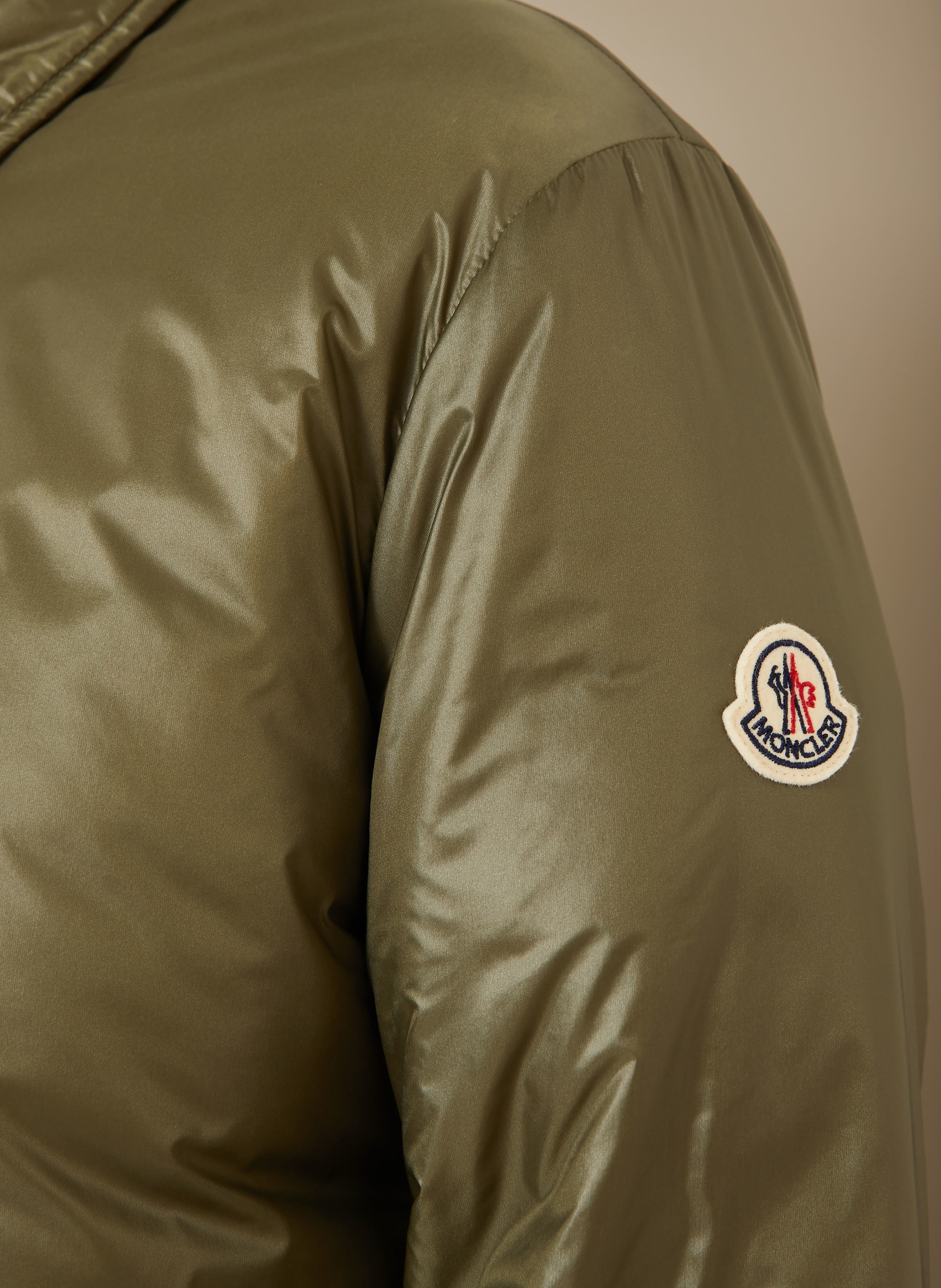 MONCLER Donsjas LANSET: OLIJF