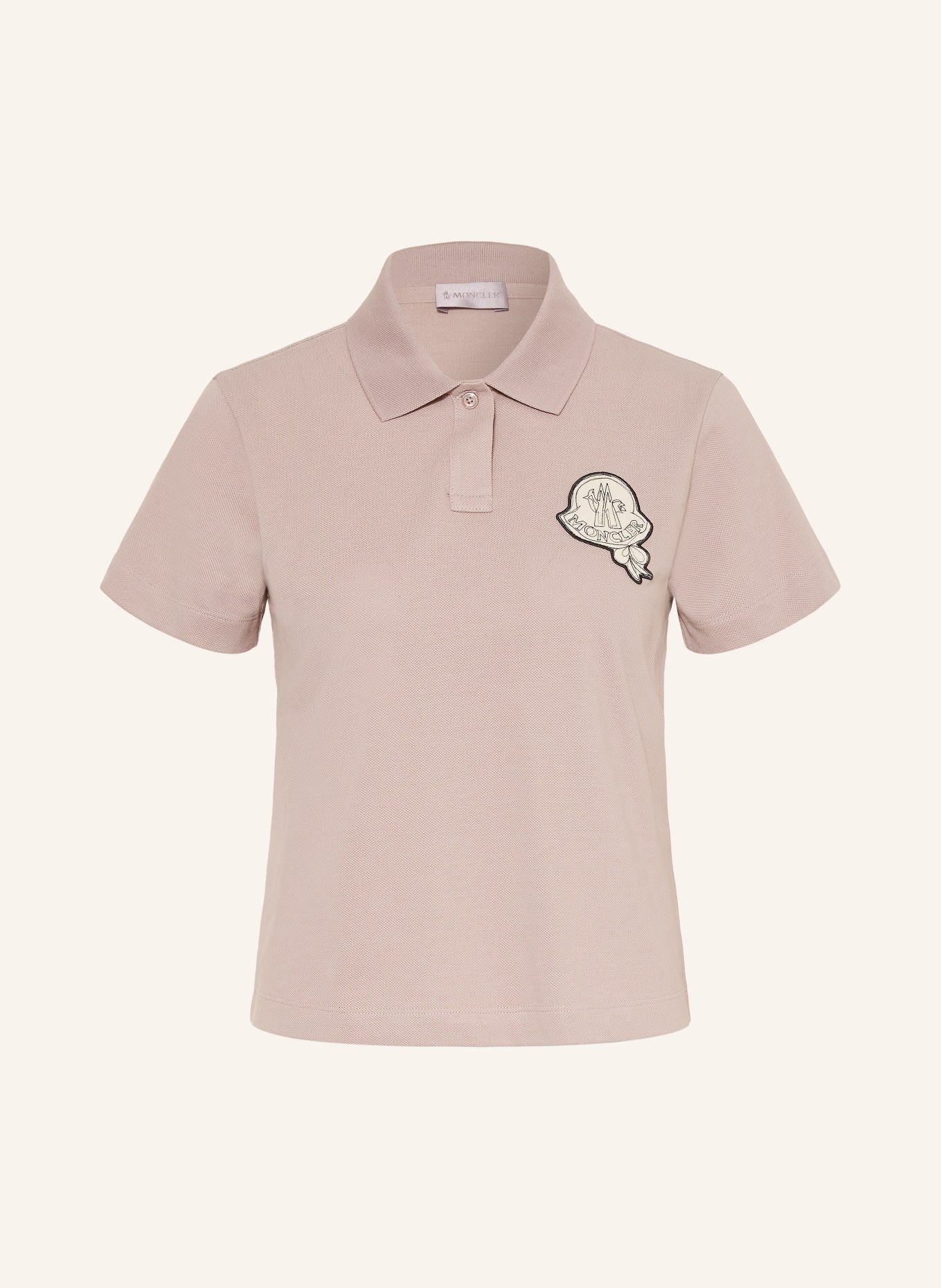 MONCLER Piqué-Poloshirt: TAUPE