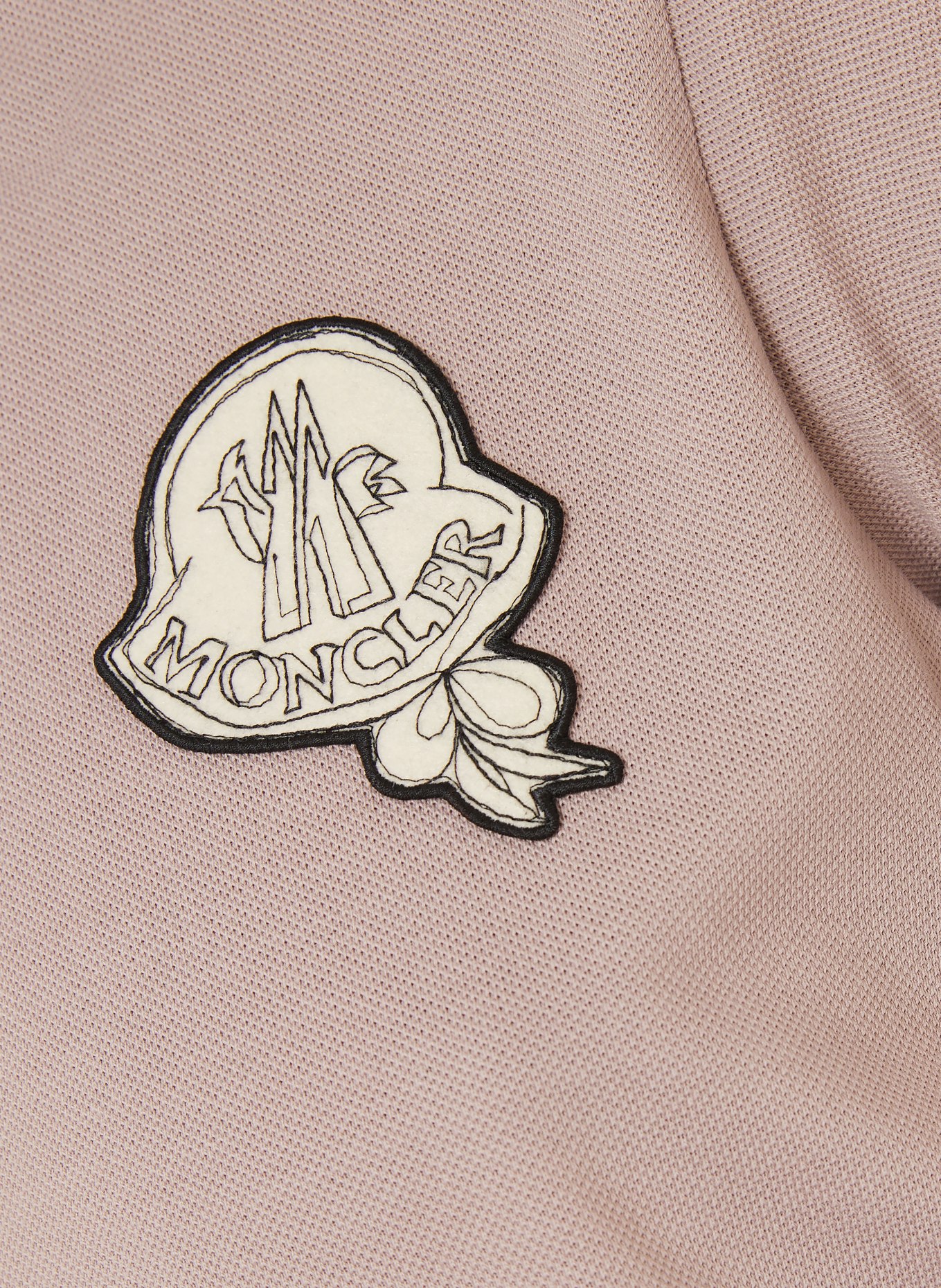 MONCLER Piqué-Poloshirt: TAUPE