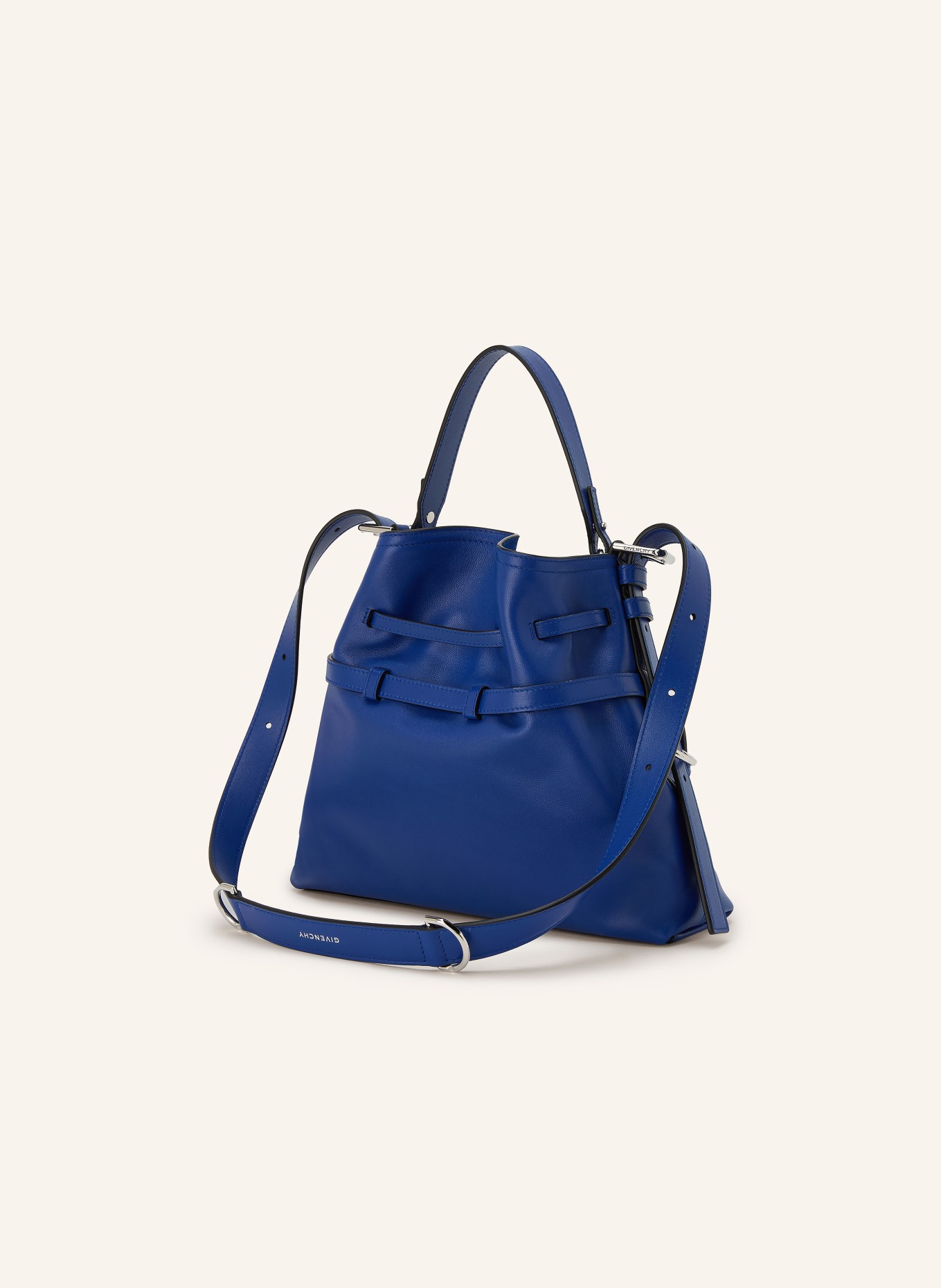 GIVENCHY VOYOU Shoulder Bag: BLUE / SILVER