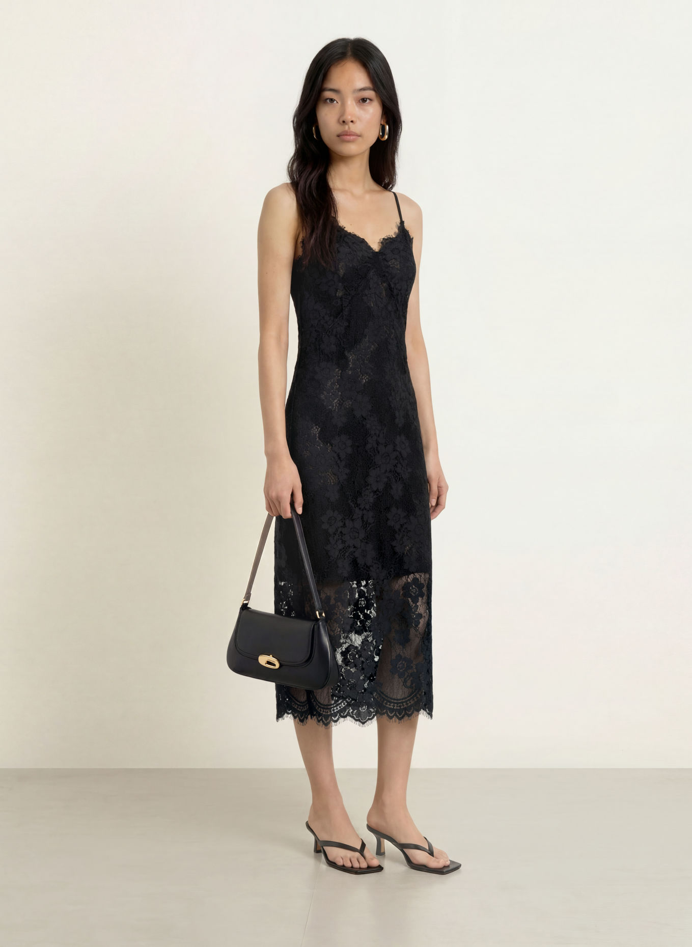 MOS MOSH Spitzenkleid MMPRUE ALKI: SCHWARZ